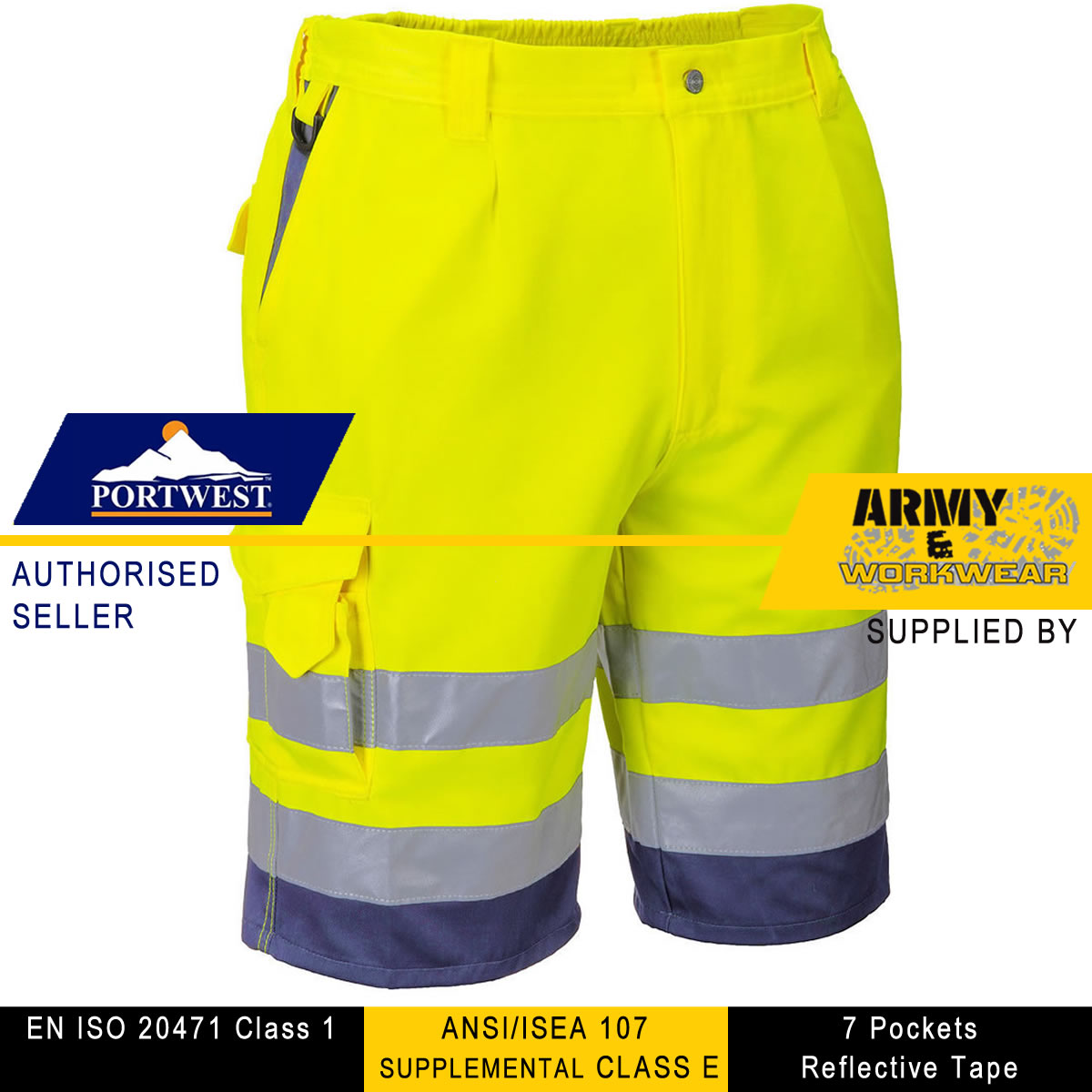 Shorts Mens Multi Pockets PPE Workwear 