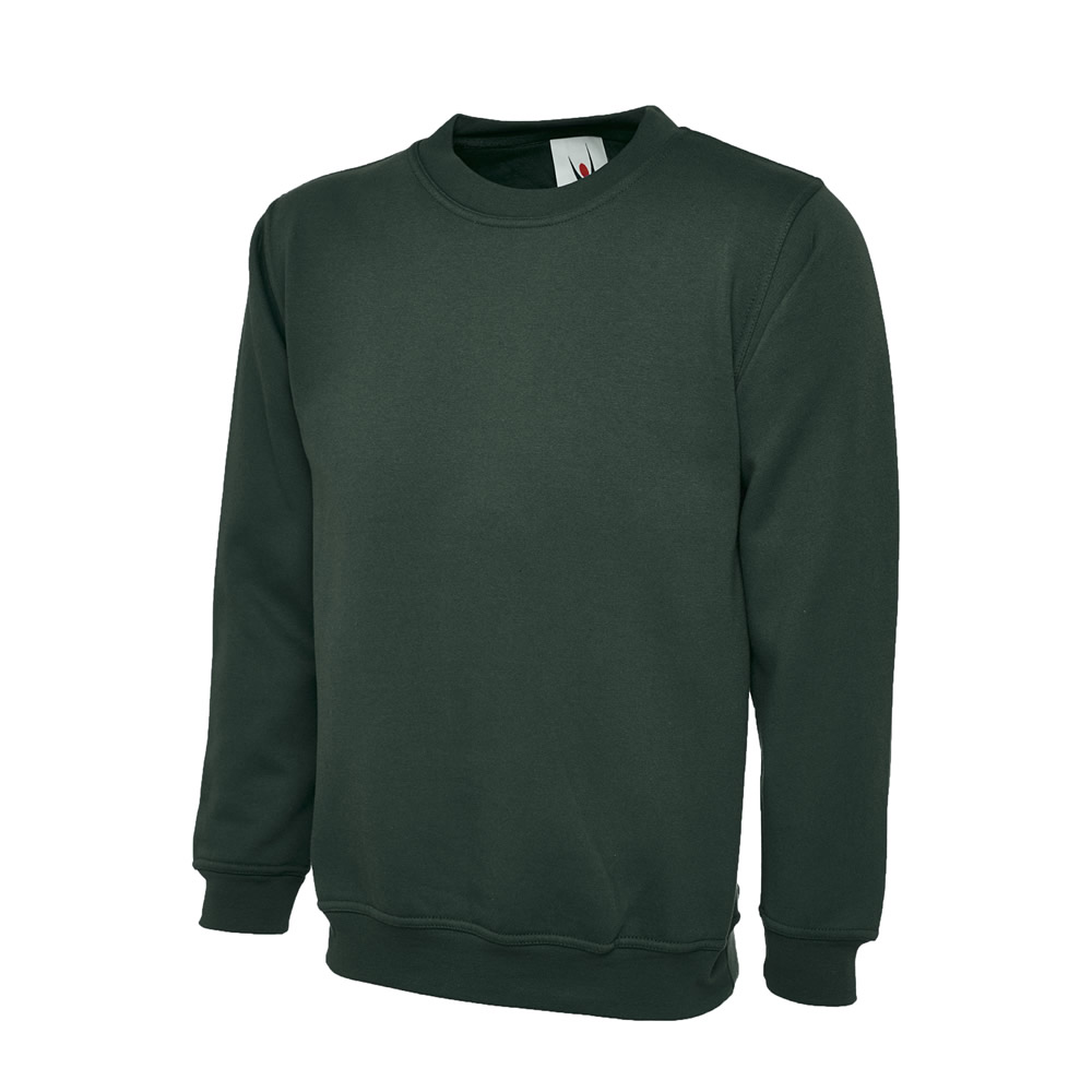 Plain Kids Boys Girls Childrens School Sweatshirt Jumper Top Fleece Plain Full - Picture 13 of 14