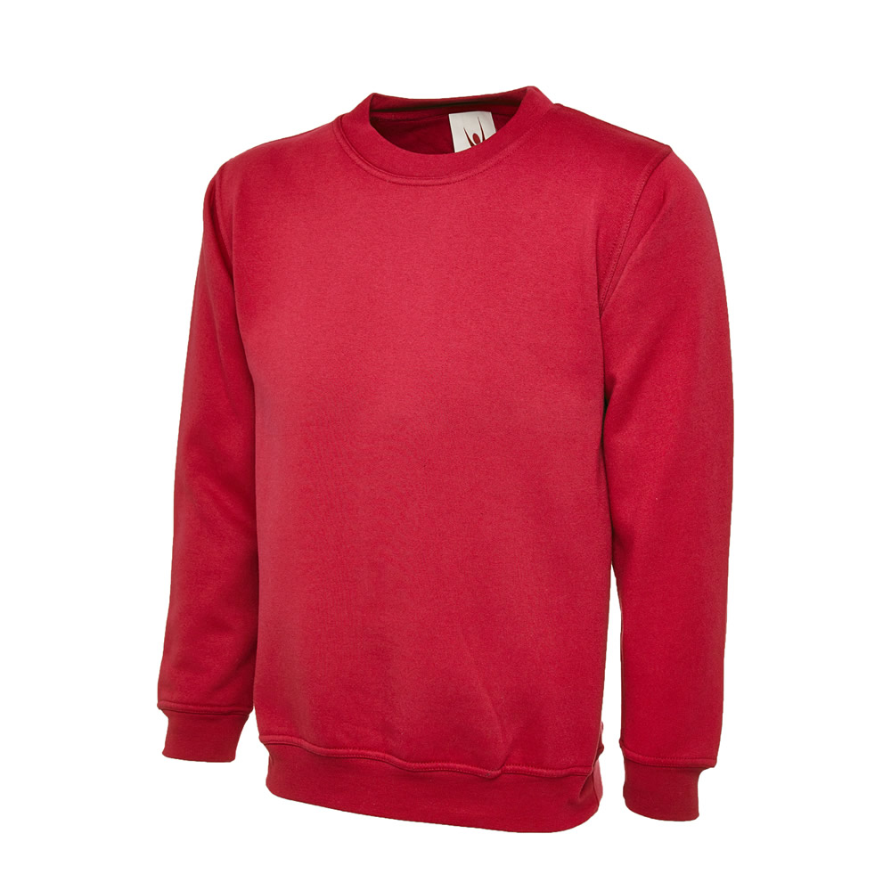 Plain Kids Boys Girls Childrens School Sweatshirt Jumper Top Fleece Plain Full - Picture 11 of 14