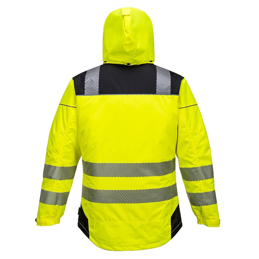 Portwest Hi Vis Winter Jacket Waterproof Reflective Safety Workwear ...