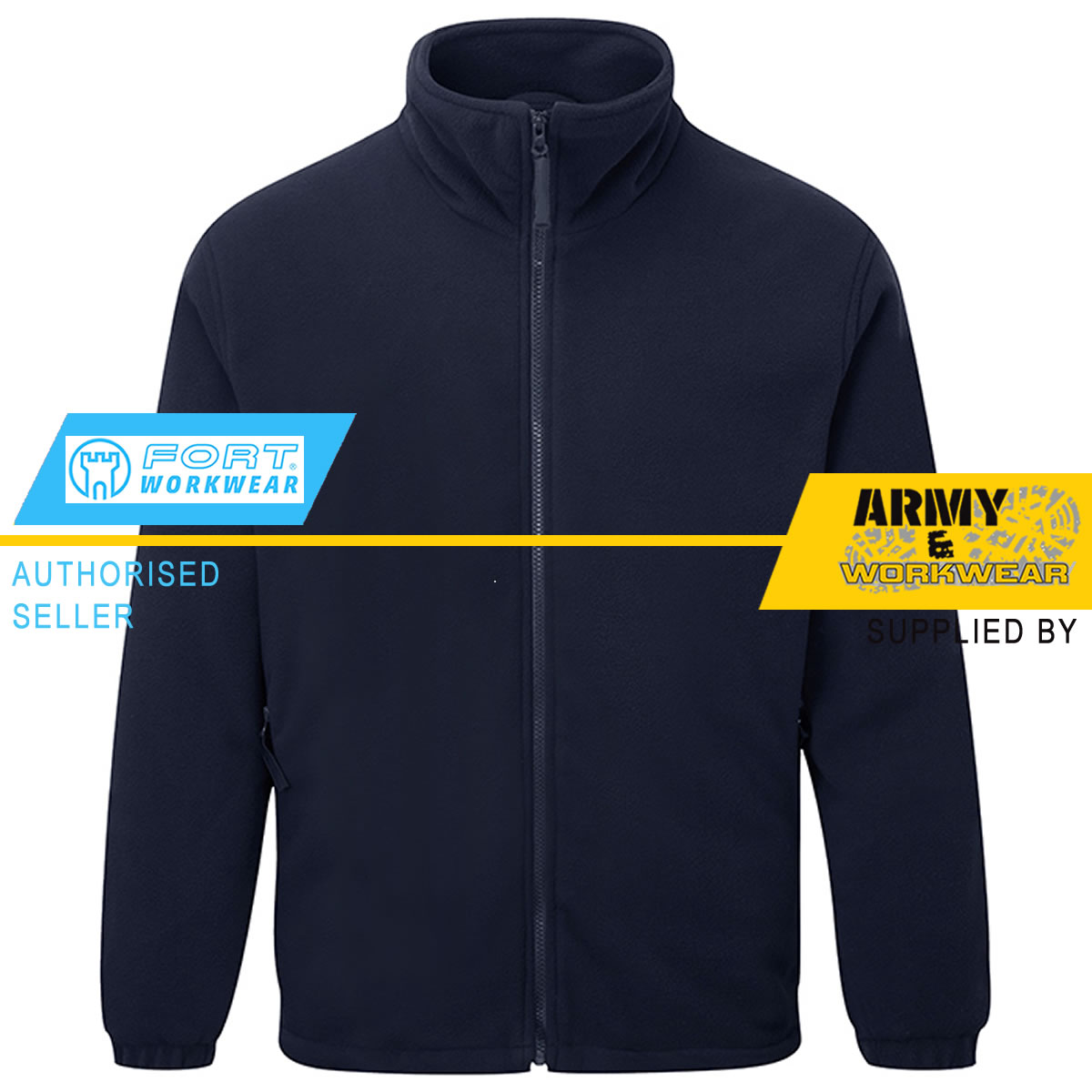 Fort Windproof Fleece Jacket Anti-Pill Finish Internal Pocket Microfibre-Lined - Picture 4 of 4