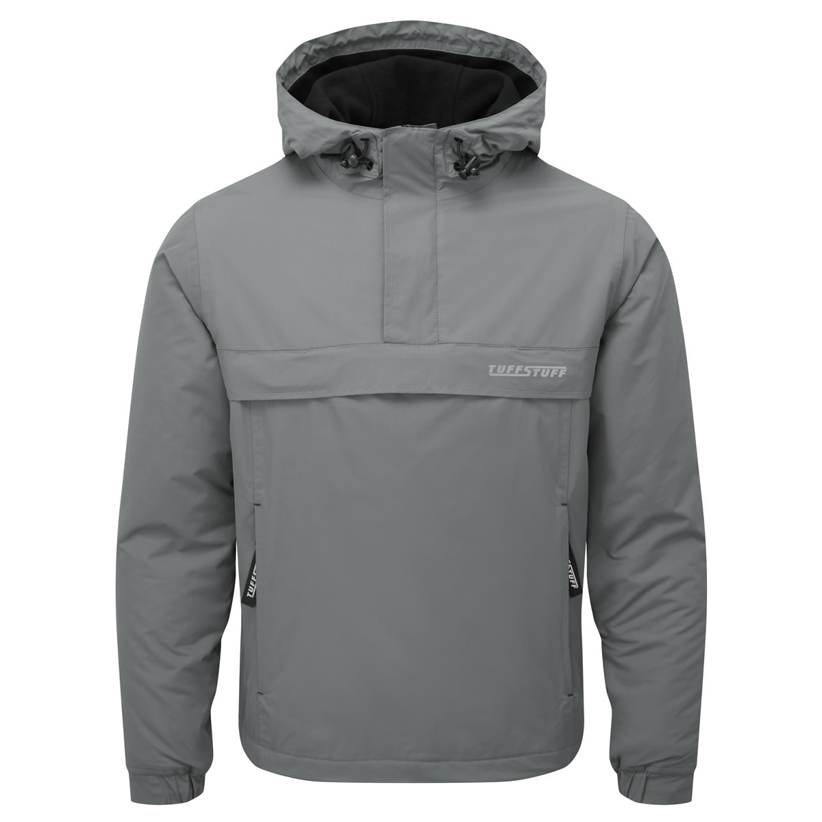 Tuffstuff Windbreaker Waterproof, Windproof & Fleece Lined 1/4 Zip Mens Jacket 