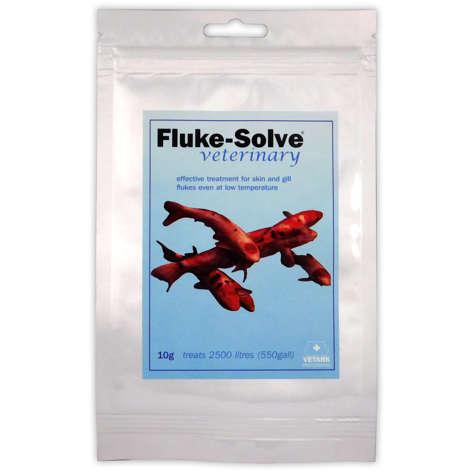 Vetark FlukeSolve Koi Pond Wormer & Fluke Treatment Fish Skin Gill