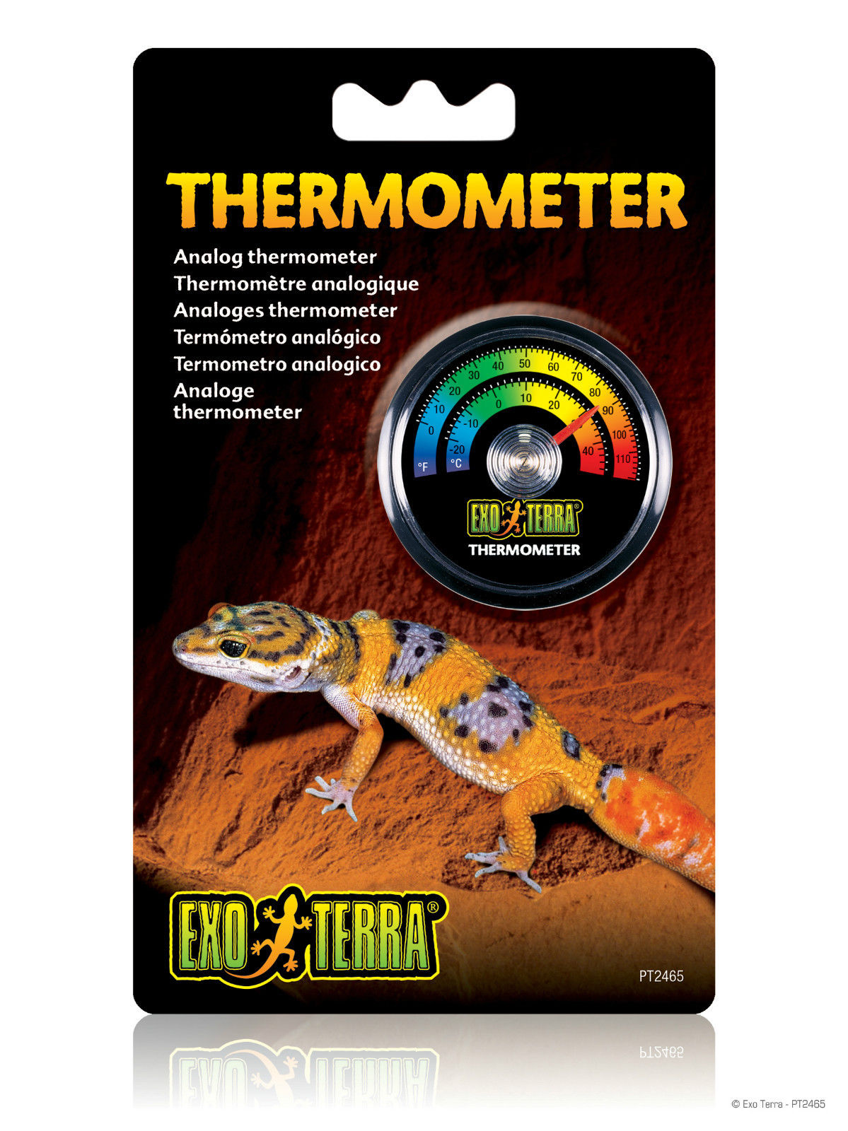 EXO TERRA DIAL THERMOMETER TERRARIUM TEMPERATURE GAUGE REPTILE LIZARD