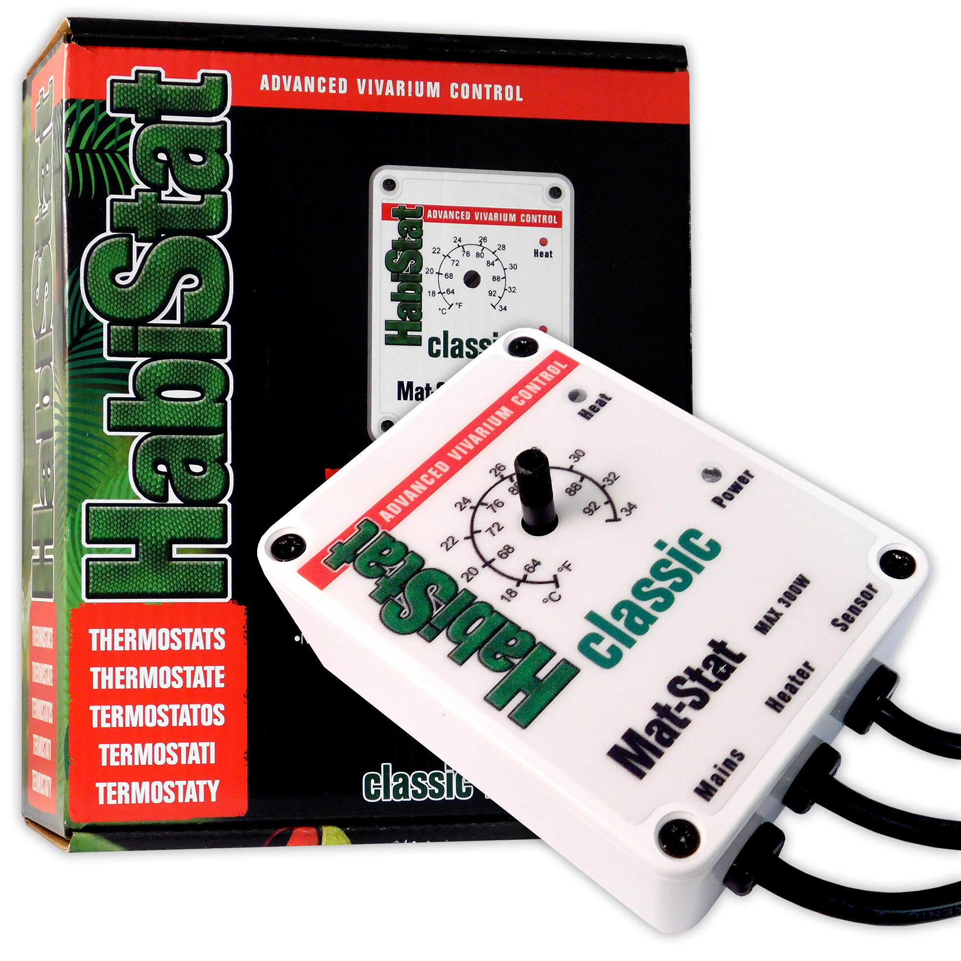 HABISTAT MAT STAT 300W THERMOSTAT WHITE HEAT MAT VIVARIUM TEMPERATURE
