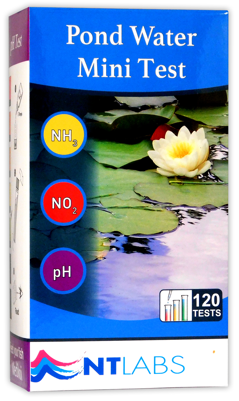 NT LABS POND WATER MINI TEST KIT HEALTH CHECK PH NO2 NITRITE AMMONIA NH4 FISH 733809001489 eBay