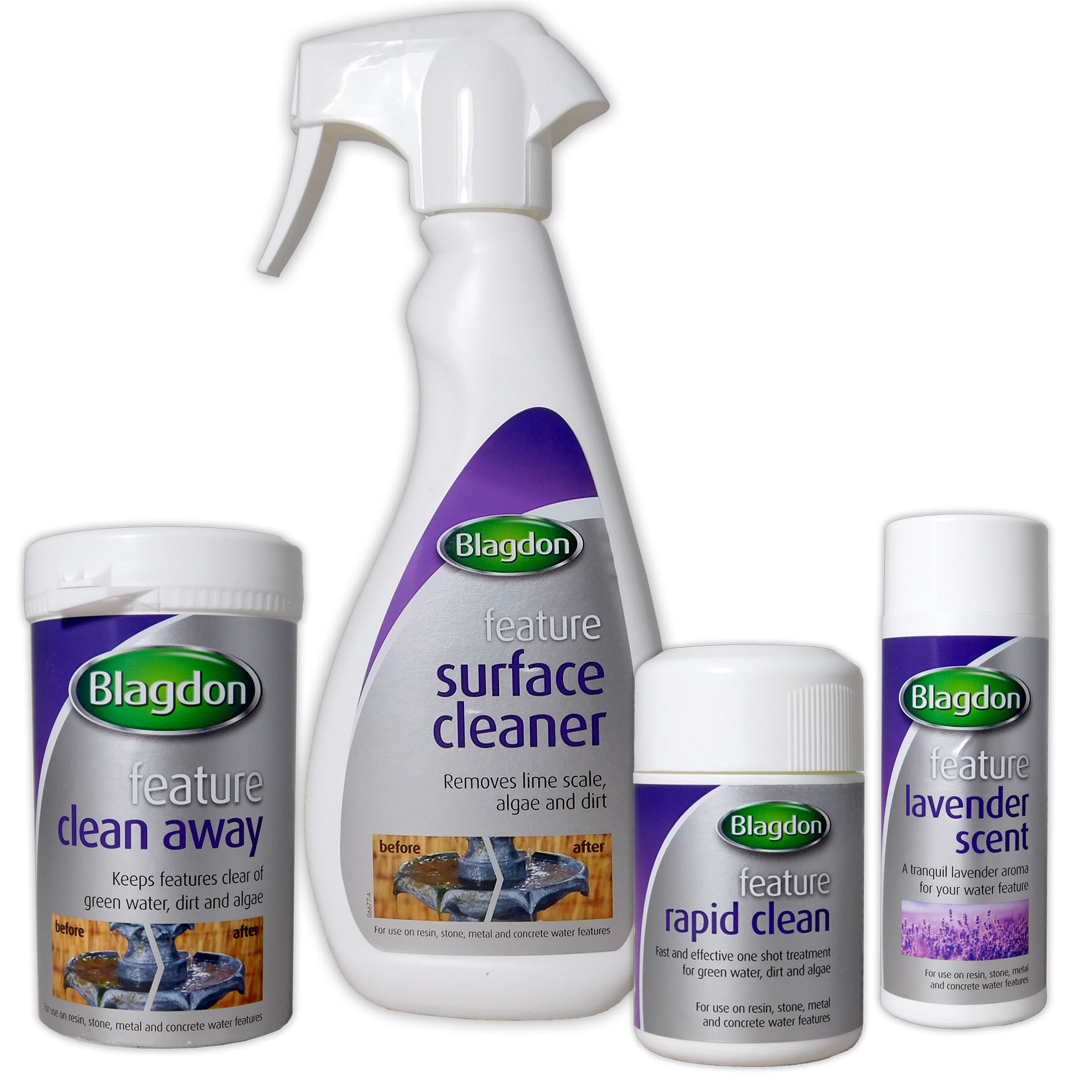 BLAGDON FEATURE CLEANER ALGAE CLEAR GREEN WATER DIRT CLEAN STONE METAL