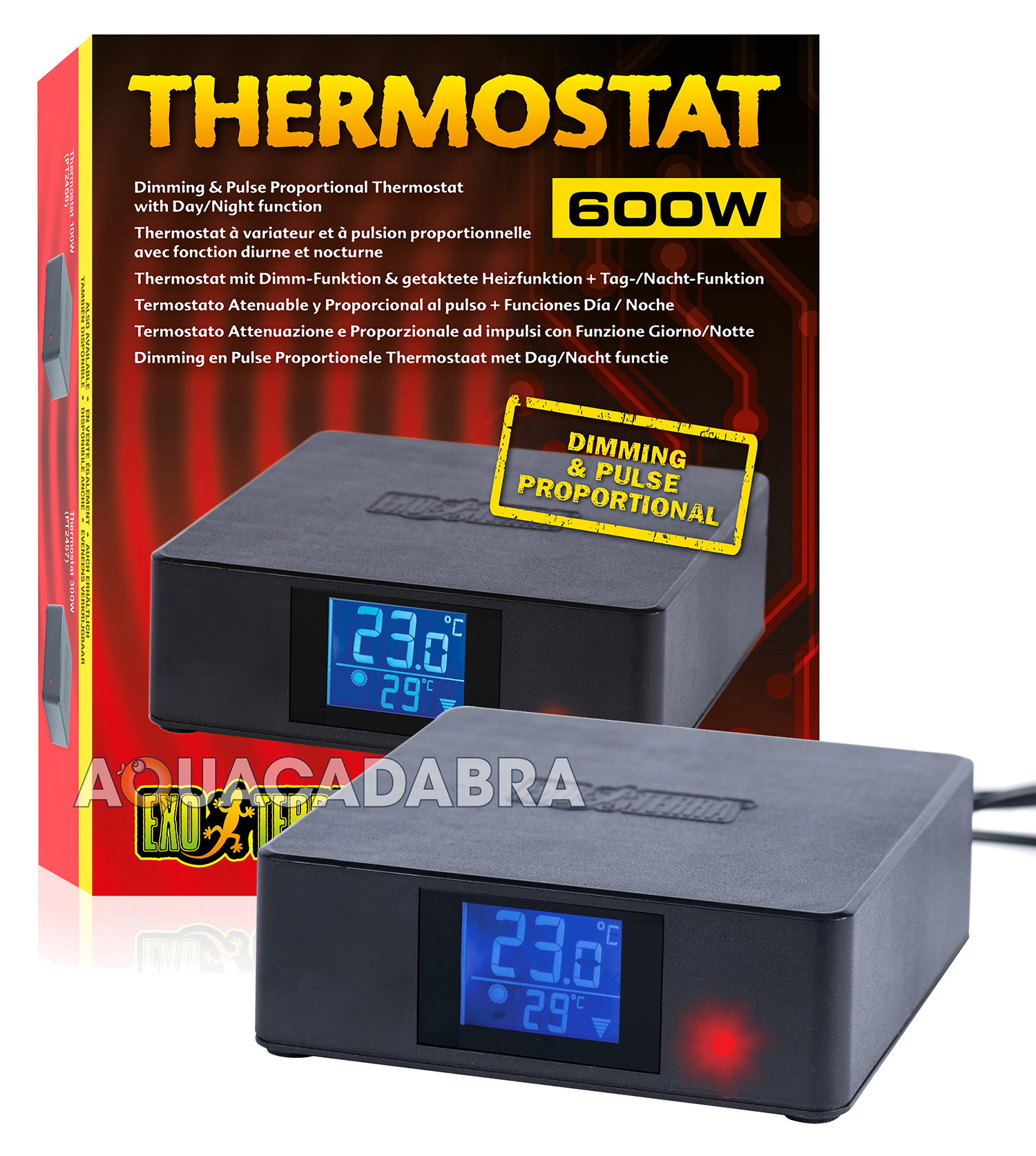 thermostat 600w exo terra