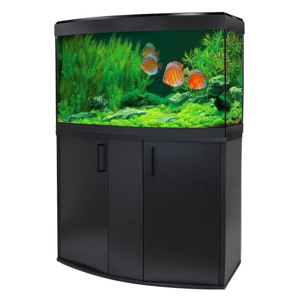 thumbnail 4  - Fluval Vicenza 180 LED Aquarium &amp; Cabinet Set - Bowfront Oak/Walnut/Black Tank
