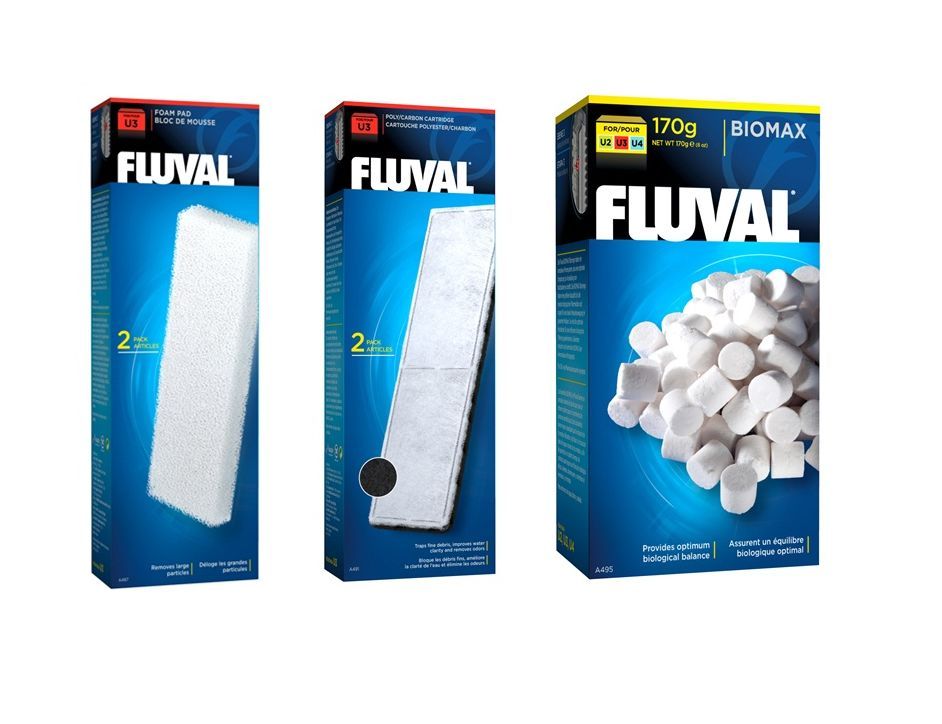 FLUVAL U3 FILTER MEDIA FOAM POLY CARBON BIOMAX INTERNAL FISH TANK AQUARIUM eBay