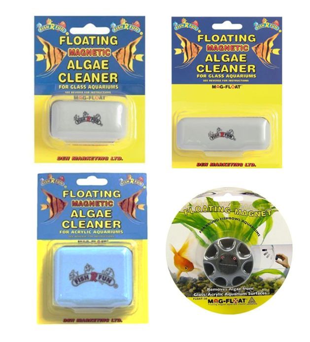 FISH R FUN MAGFLOAT GLASS CLEANER FISH TANK AQUARIUM