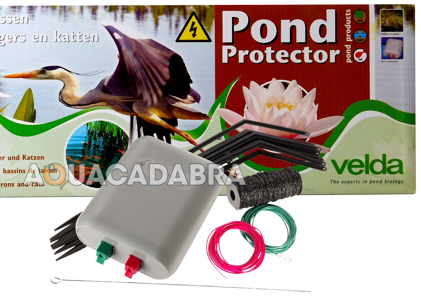 VELDA GARDEN POND PROTECTOR ELECTRIC FENCE KIT STOPS HERONS CATS