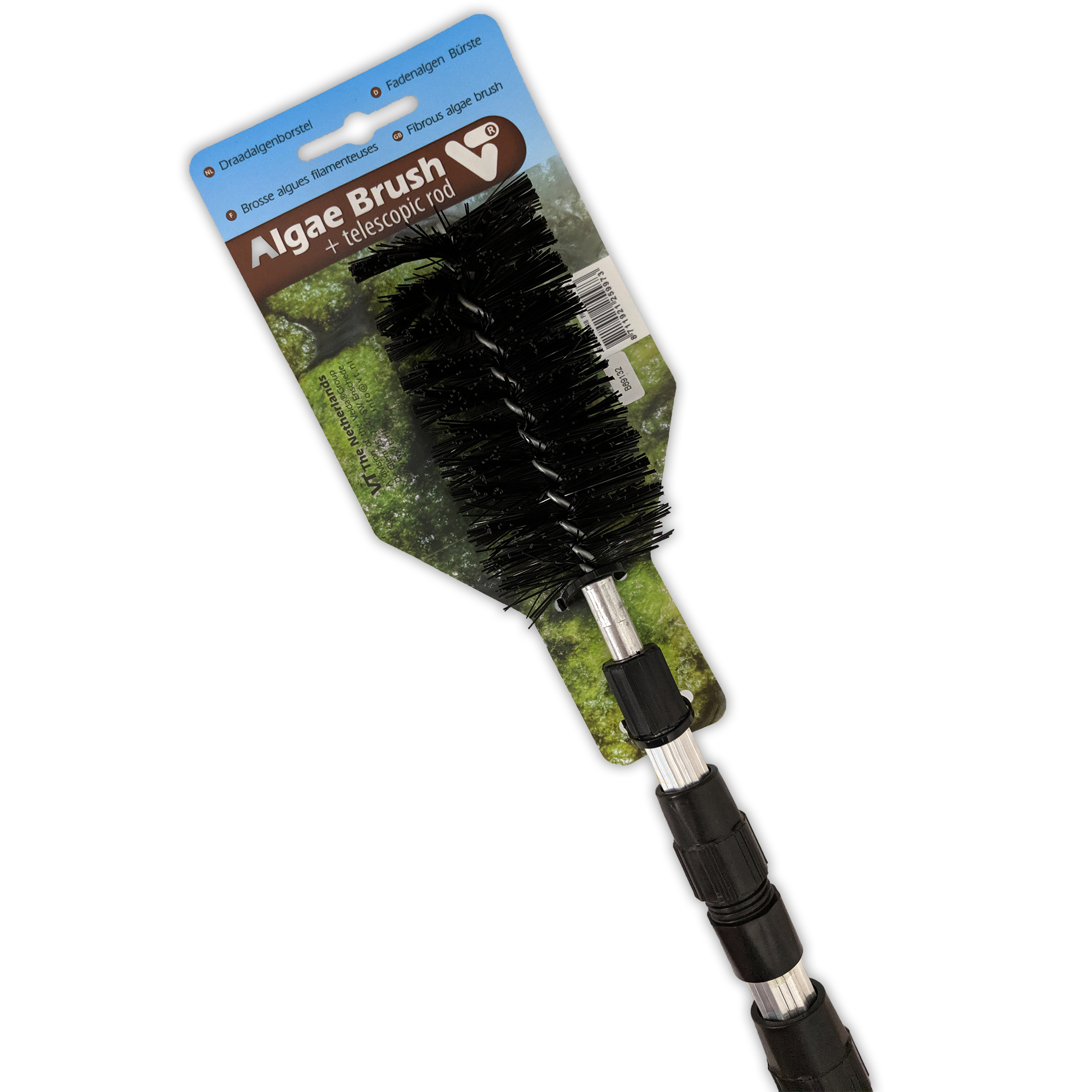 Velda Algae Brush Blanket Weed Telescopic Handle Rod Pond Fish Koi