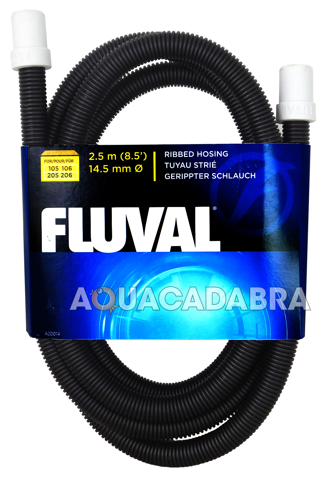 FLUVAL RIBBED HOSE HOSING FISH TANK PIPE EXTERNA FILTER WITH RUBBER