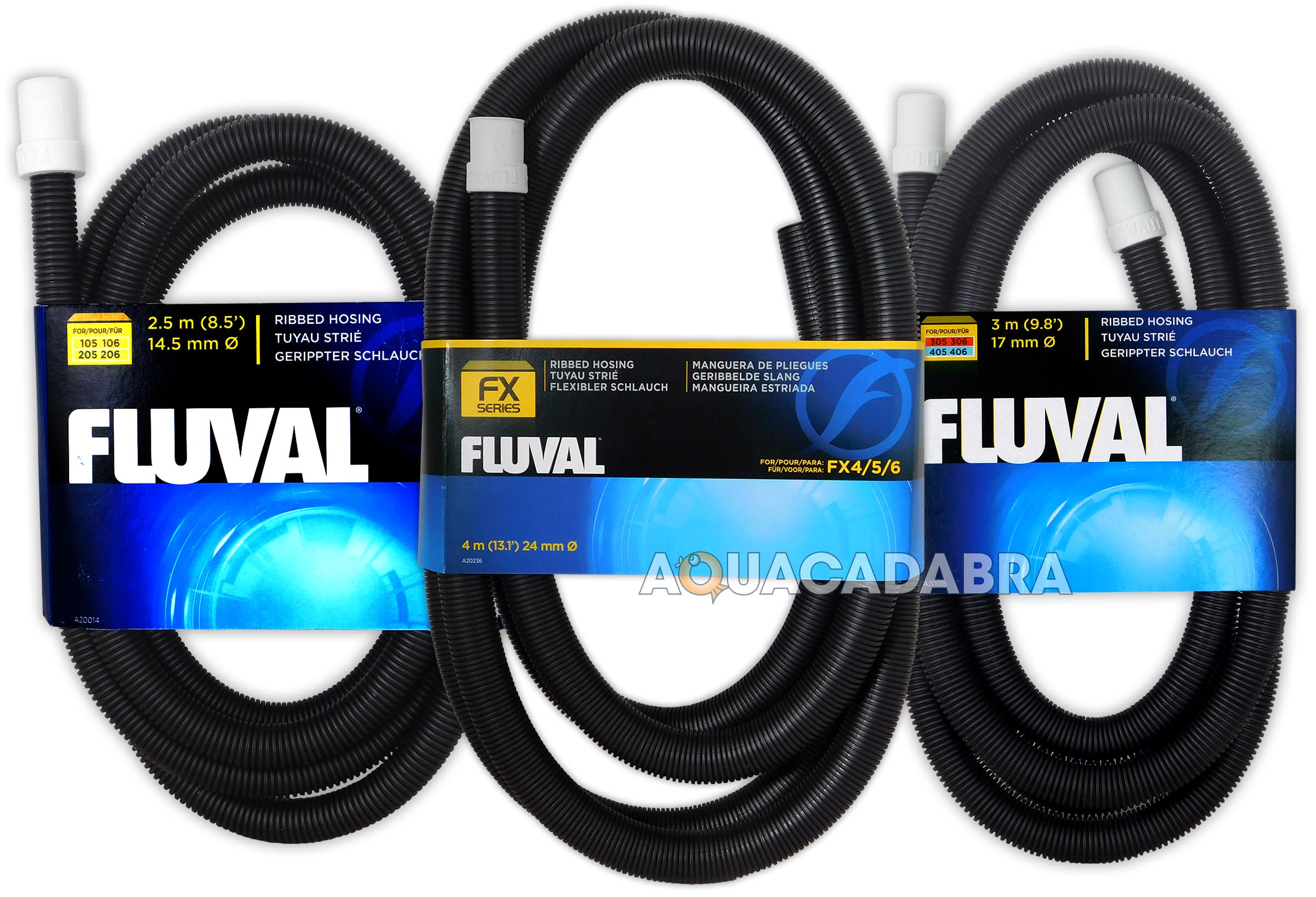 FLUVAL RIBBED HOSE HOSING FISH TANK PIPE FOR FILTER WITH RUBBER