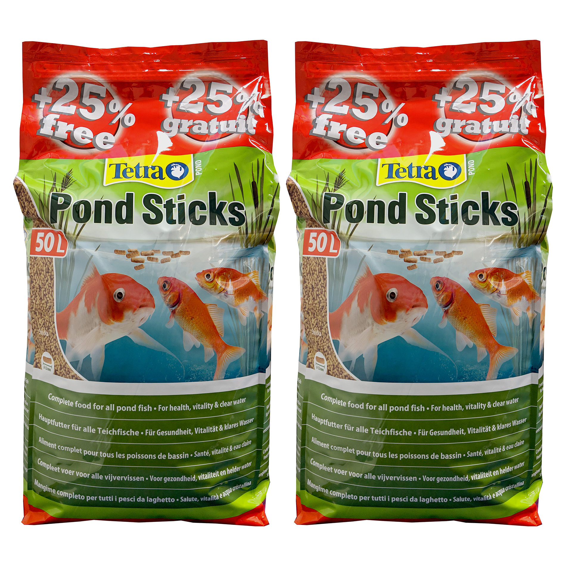 Tetra Pond Sticks 40L + 25 Extra Free Floating Food 50L in Total Koi