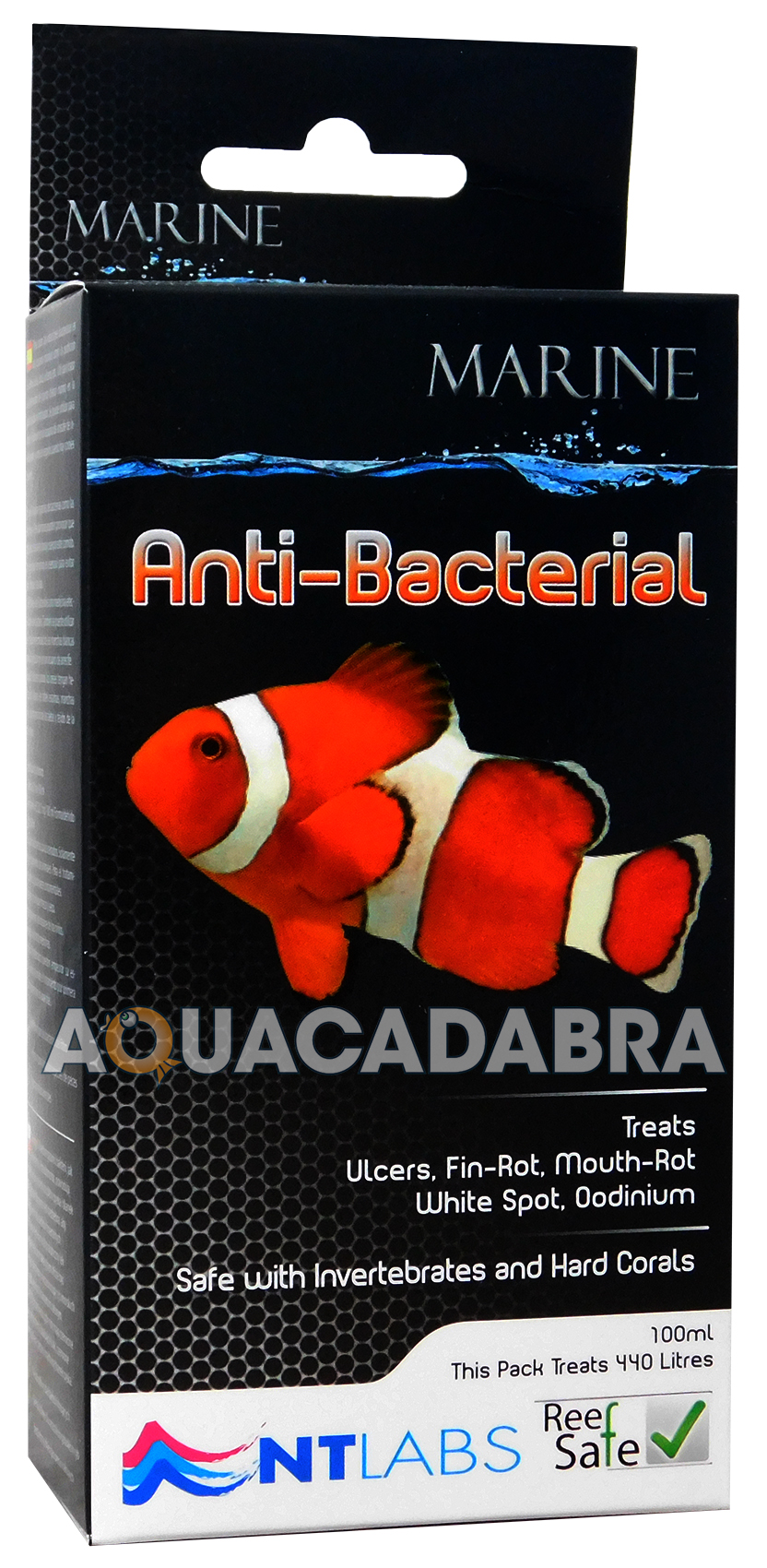 NT LABS ANTI BACTERIAL MARINE REEF SAFE FISH TREATMENT 100ML TANK