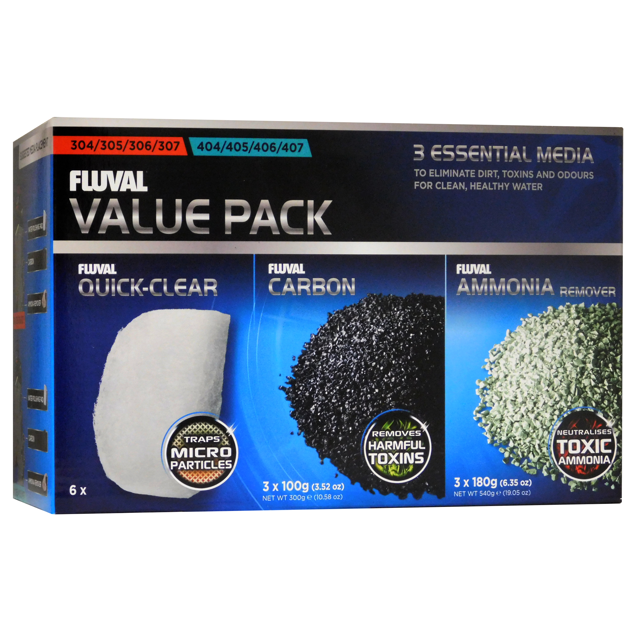 LTWHOME Bio-Foam Filter Pads For Fluval 104/105/106/204/205/206 Aquarium Filters (6 Pack)