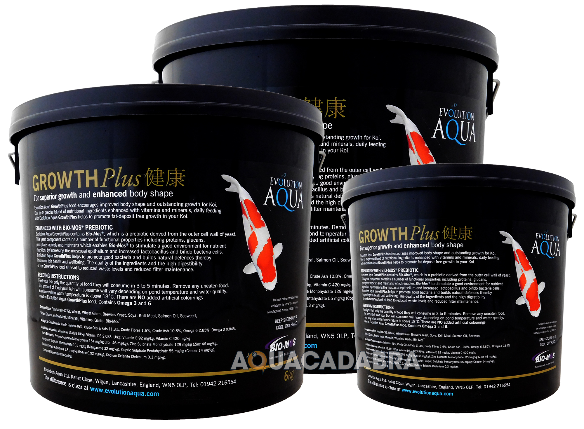 EVOLUTION AQUA GROWTH PLUS DIET GARDEN POND KOI FISH FOOD MEDIUM PELLET