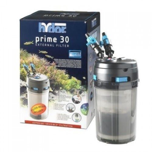 HYDOR PRIME 30 EXTERNAL AQUARIUM CANISTER FISH TANK FILTER