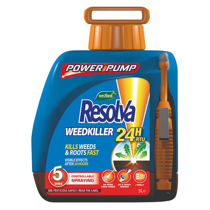 Resolva Power Pump Weed Killer / Refill 5L Garden Care Herbicide Spray