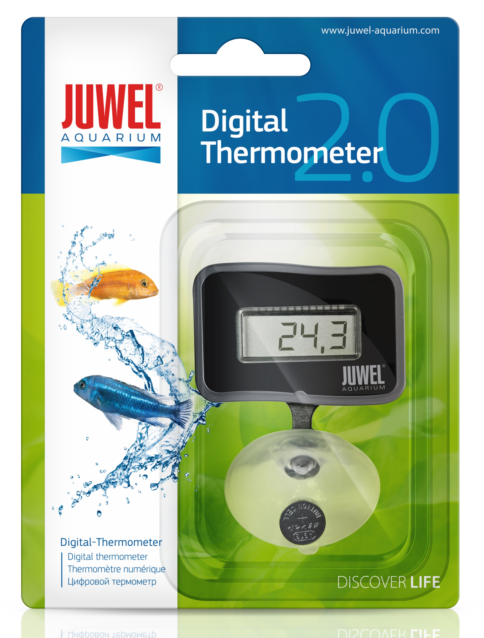 JUWEL AQUARIUM DIGITAL THERMOMETER SUBMERSIBLE SUCKER FISH TANK for RIO