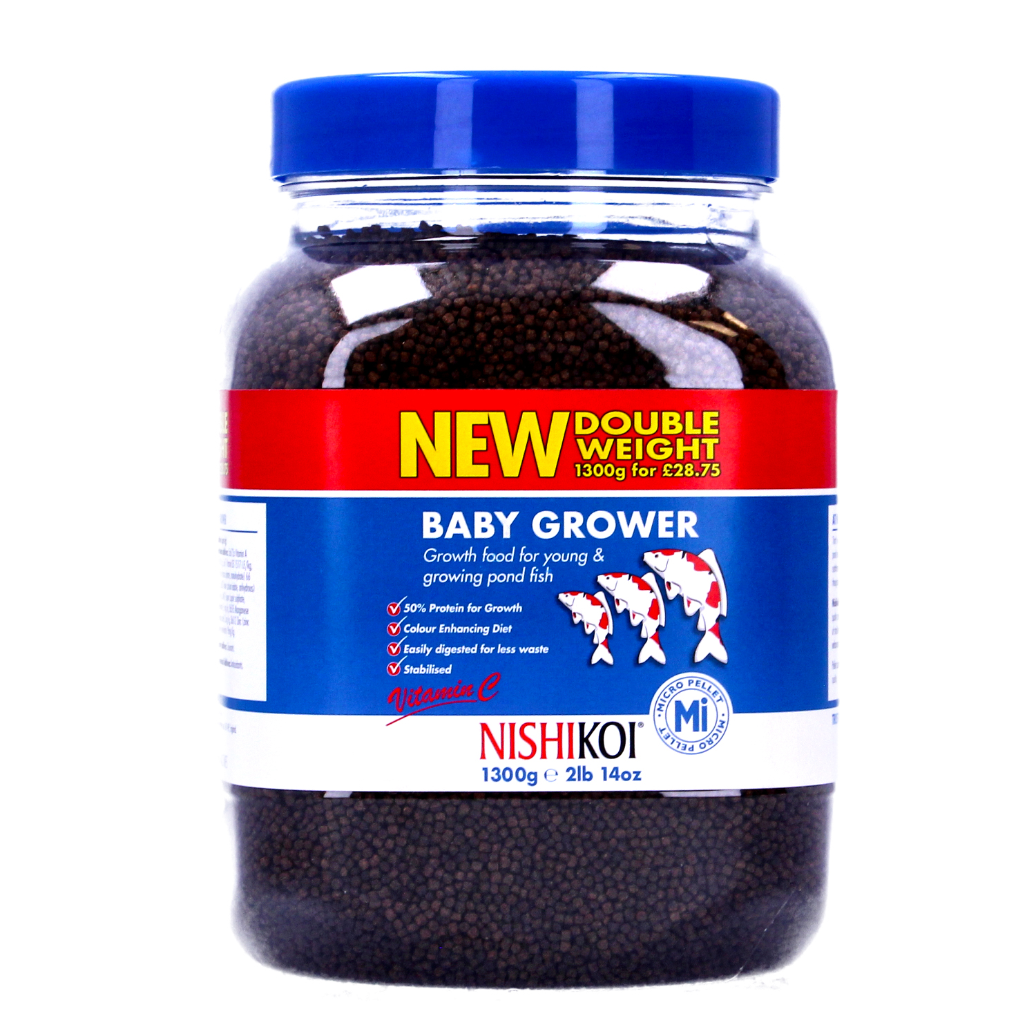 Nishikoi Baby Grower Growth Colour Sinking Micro Pellet Small Pond Fish Koi Food - Picture 3 of 6