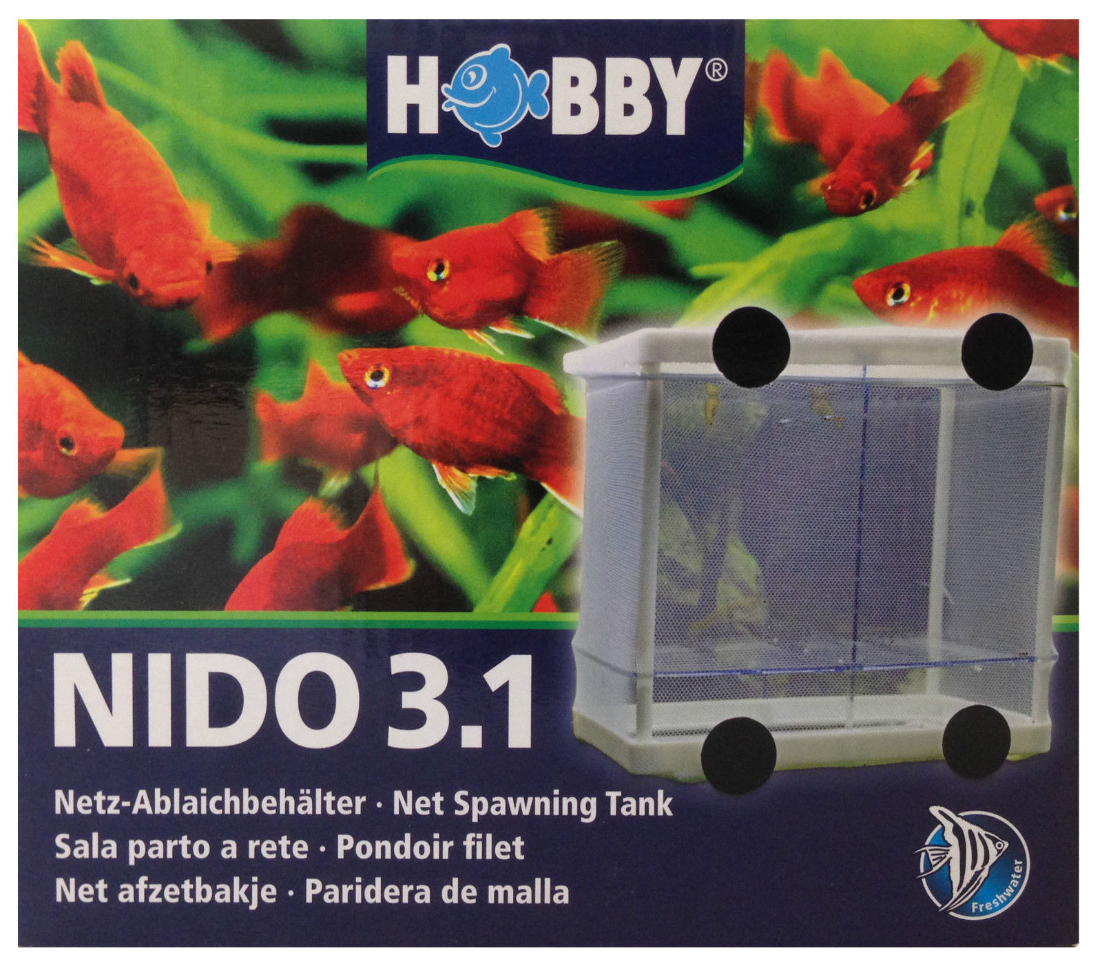 HOBBY NIDO 3.1 FISH BREEDING TANK FLOATING NET SPAWNING HATCHERY FRY