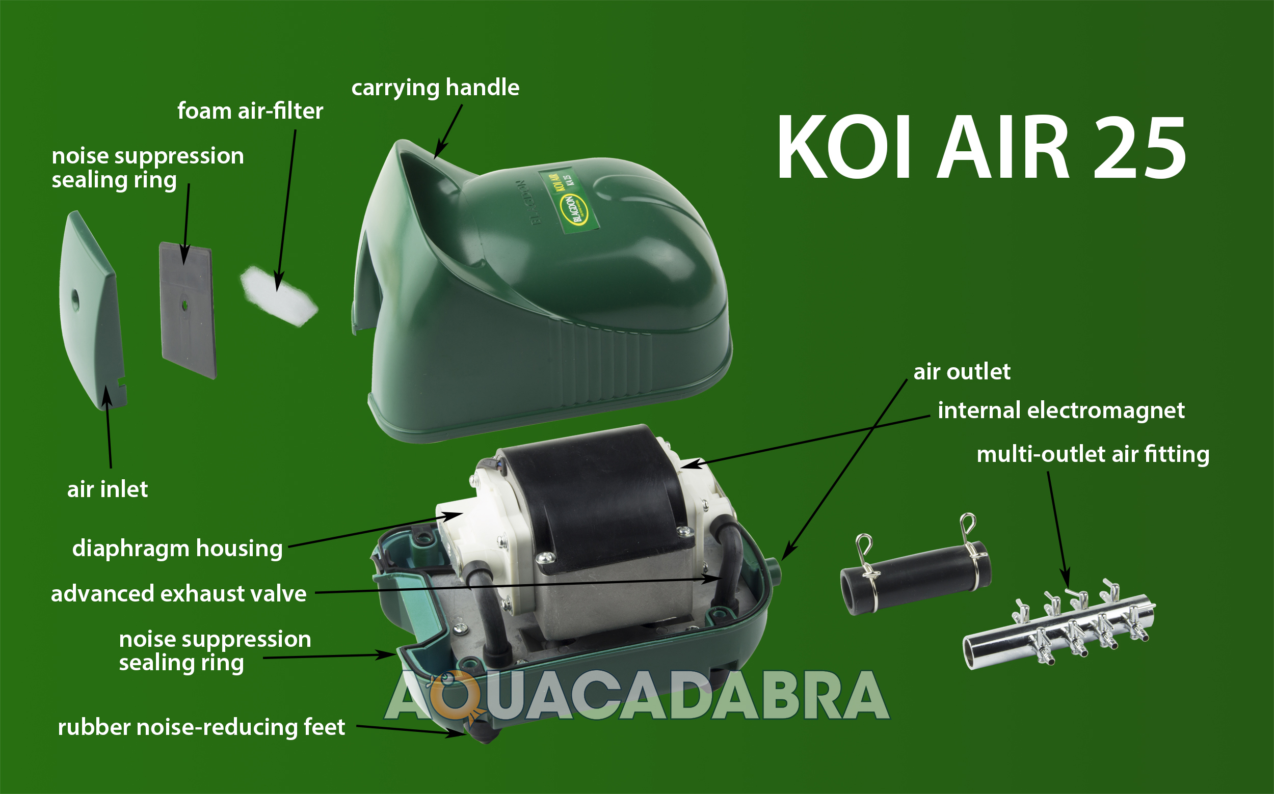 BLAGDON GARDEN POND KOI AIR KA 25,50,65 GOLDFISH FISH AIR PUMP AERATOR