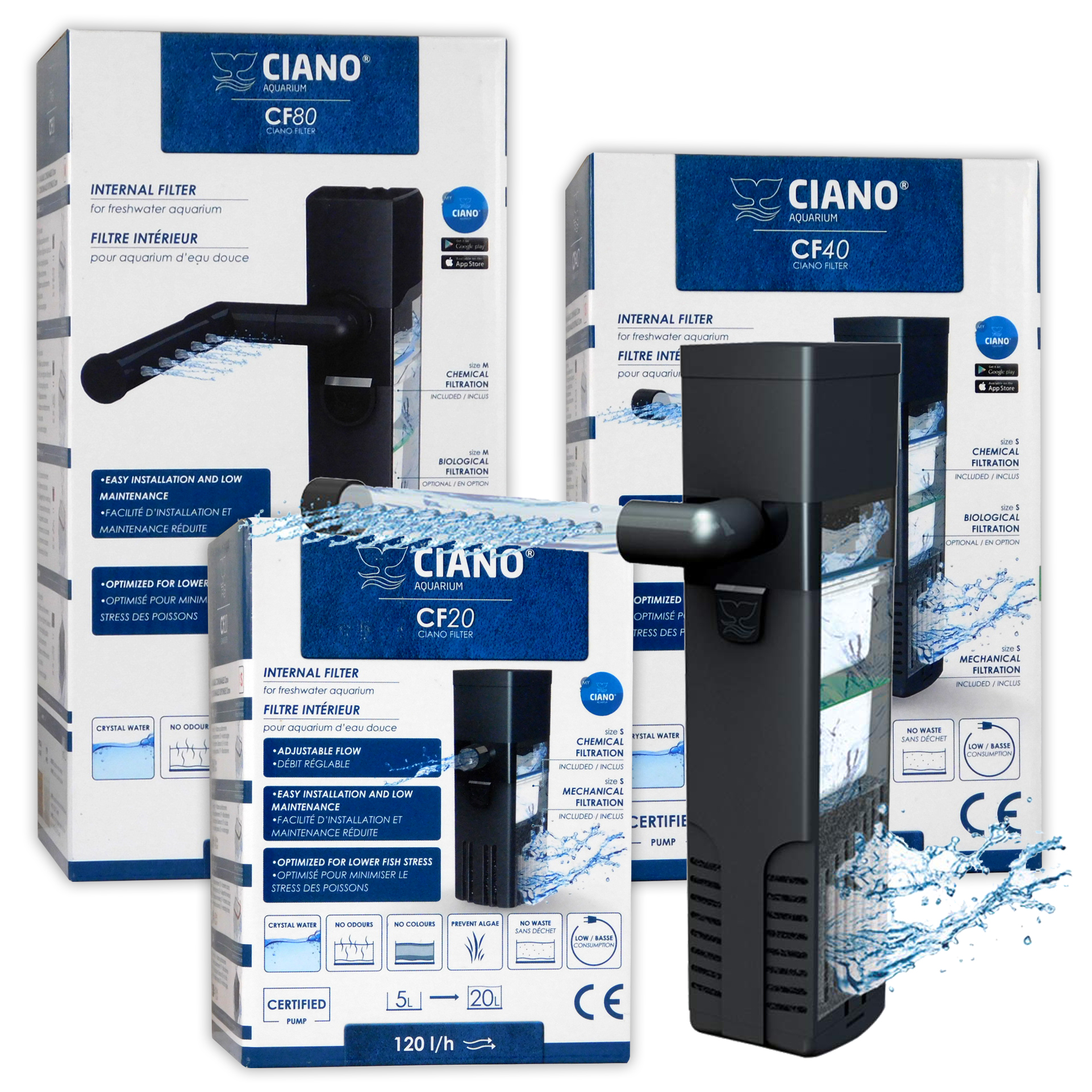 Ciano 1 x Aquarium Foam Filter Media SM/CF20/CF40 : : Pet  Supplies