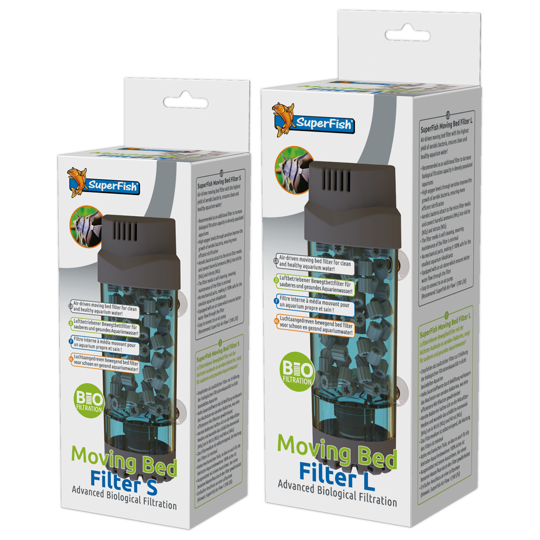 Superfish Moving Bed Filter Air Pump Driven Biological Filtration Fish