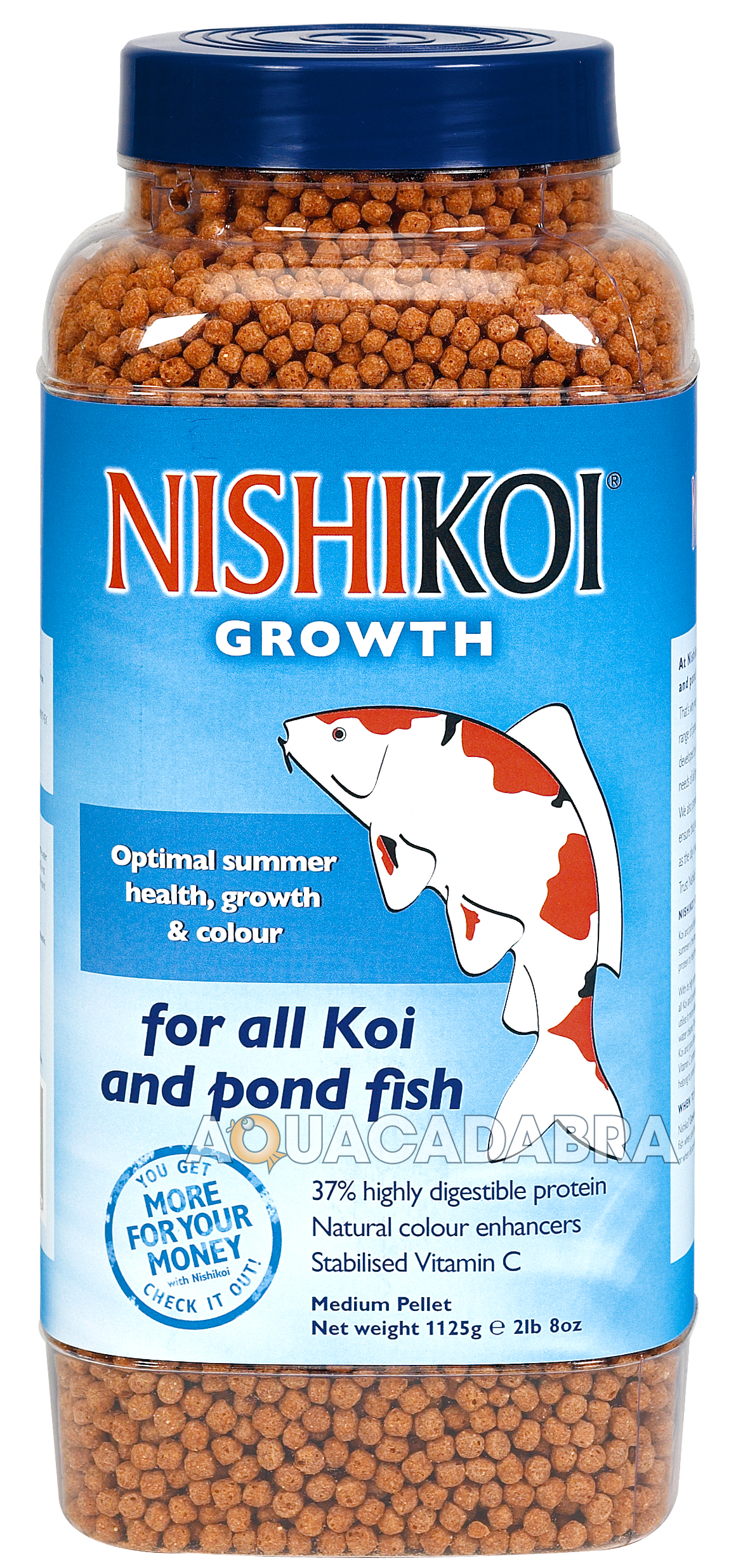 NISHIKOI GROWTH 1125g SMALL PELLETS KOI 