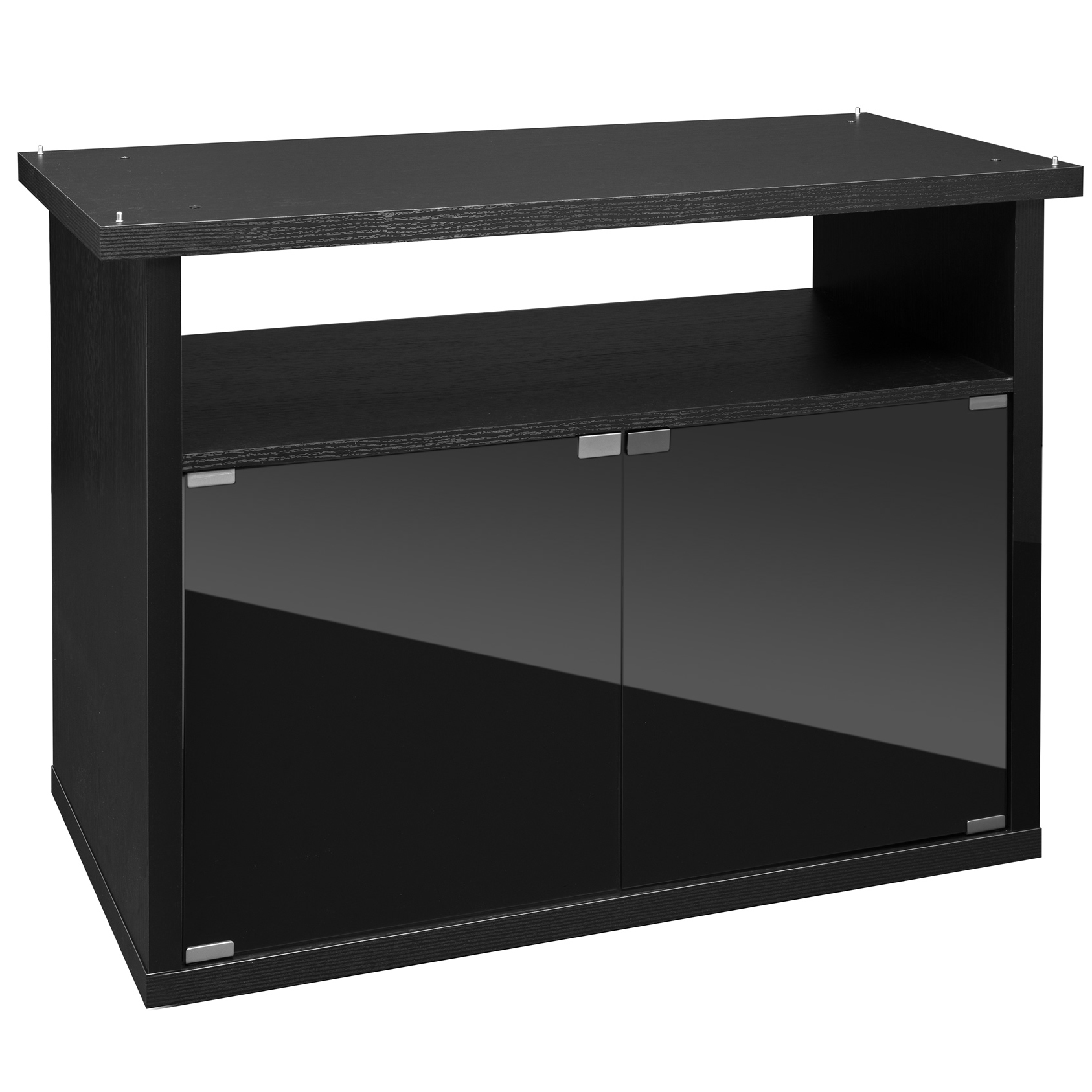 Exo Terra Terrarium Cabinet Black Stand Durable for Reptile Enclosure Glass Door