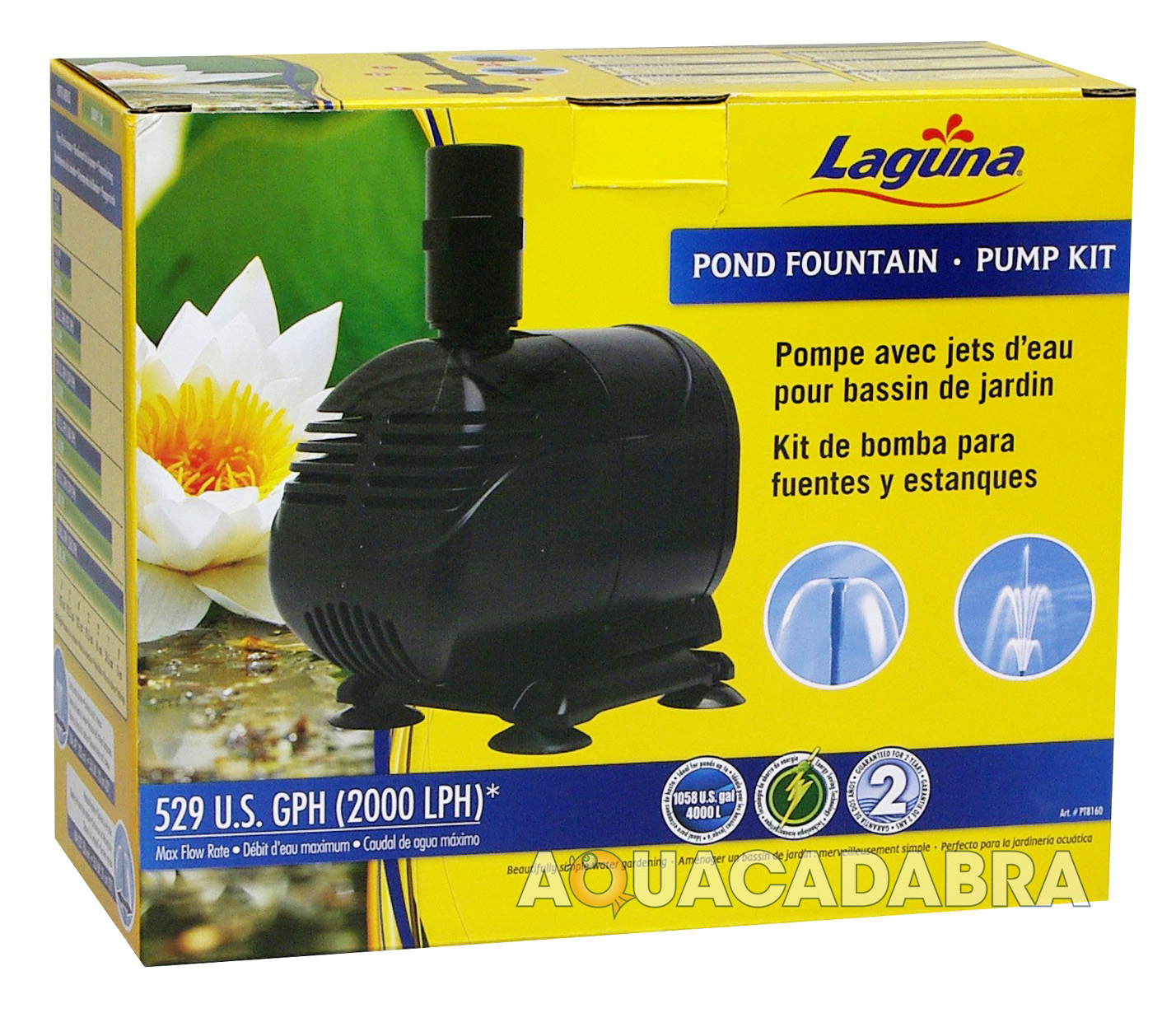 LAGUNA GARDEN POND FOUNTAIN PUMP KIT 700,1500,2000 KOI FISH WATER