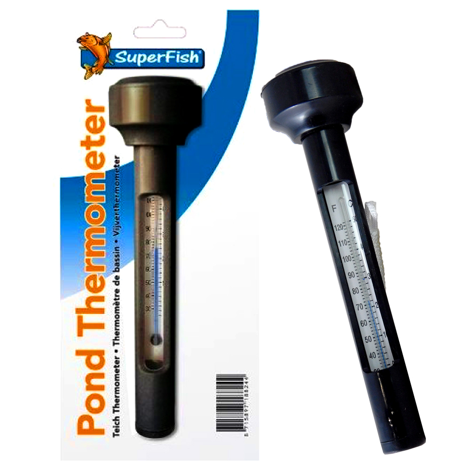SUPERFISH FLOATING POND THERMOMETER GARDEN SWIMMING POOL WATER