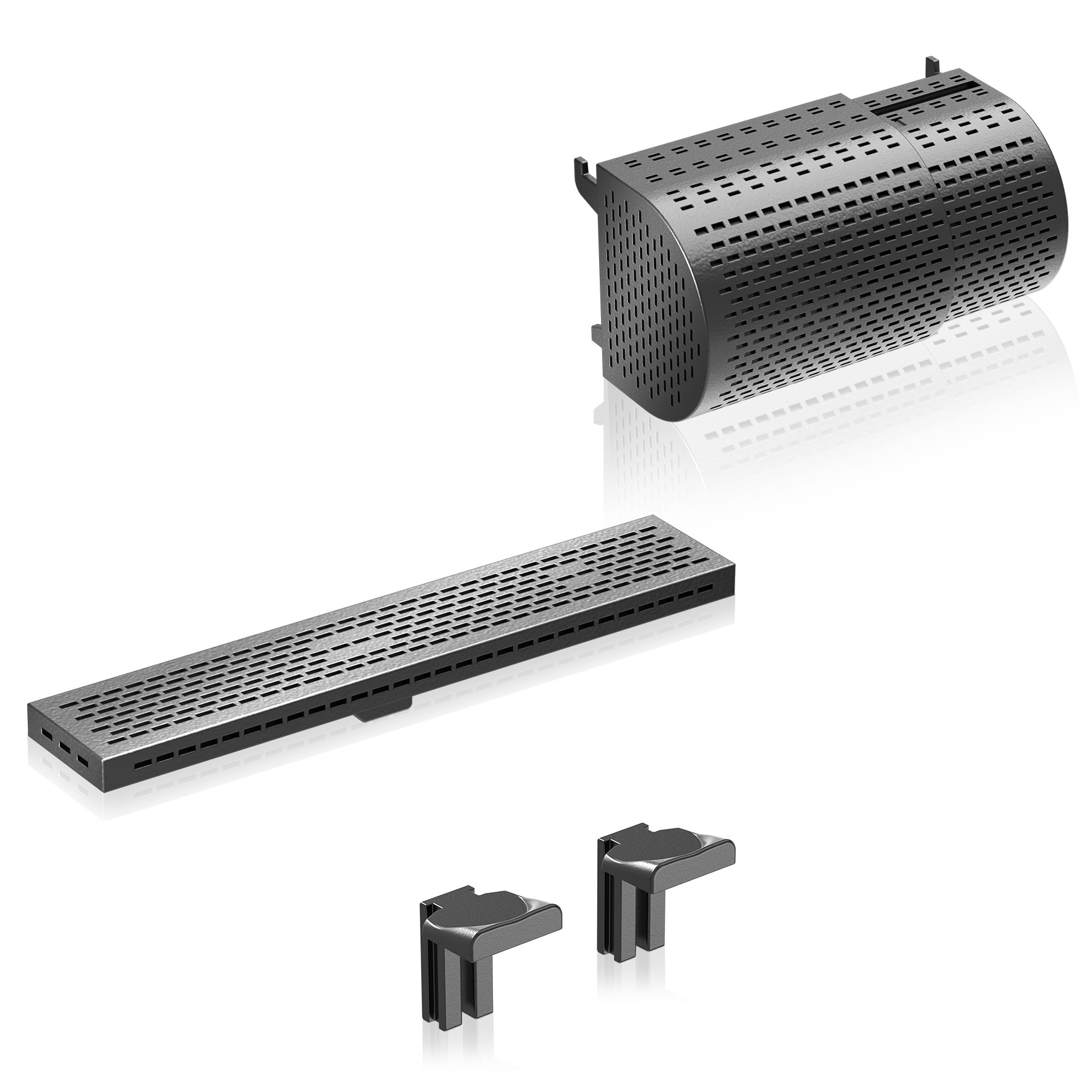 Yokomu Kühler Grill Für Kawasaki ER6N 2006-2016 - Silber