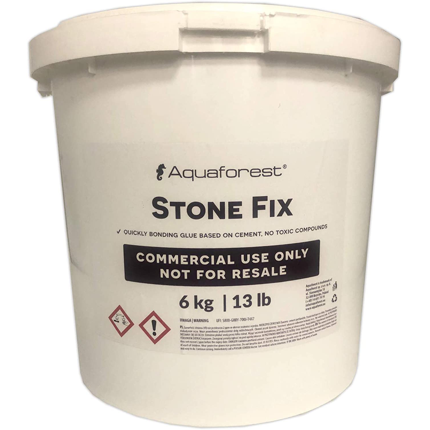 AQUAFOREST STONE FIX 1L 5L MARINE QUICK BONDING GLUE AQUARIUM FISH TANK