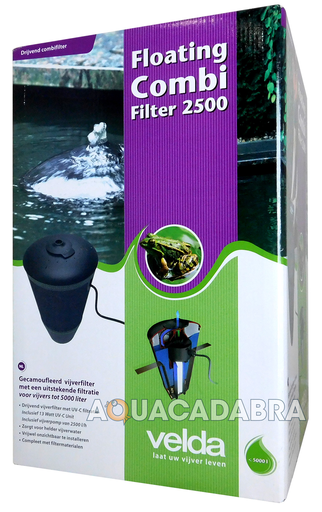 VELDA FLOATING COMBI FILTER FISH POND FILTER PUMP UVC ALL IN ONE