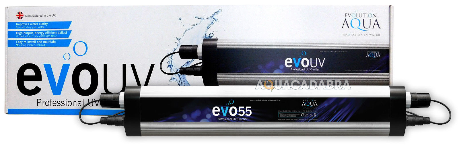 EVOLUTION AQUA UV STERILISER FILTER UVC CLARIFIER EVO GREEN WATER POND ...