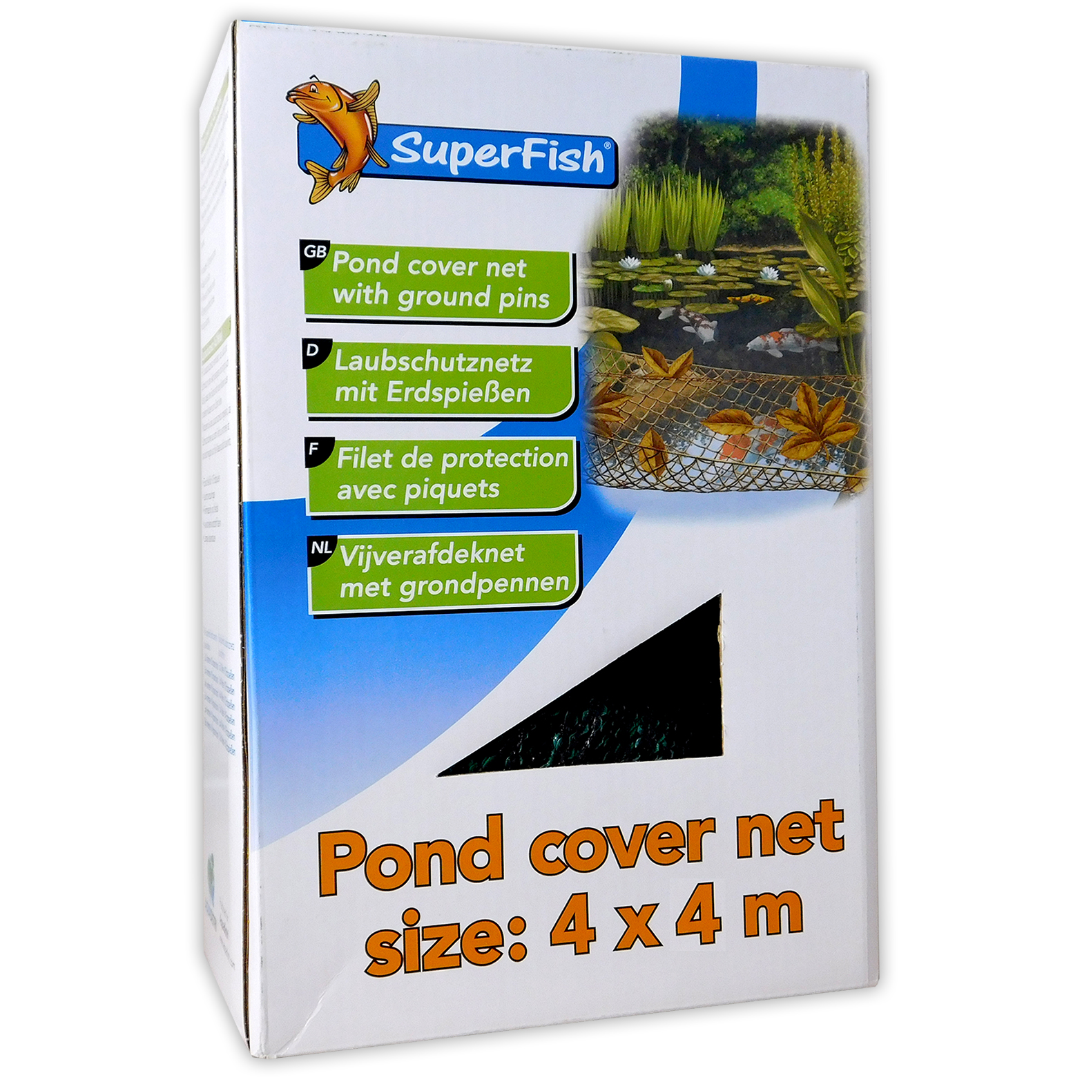 SuperFish Cover Net Garden Fish Pond Netting Heron Fox & Leave Pool