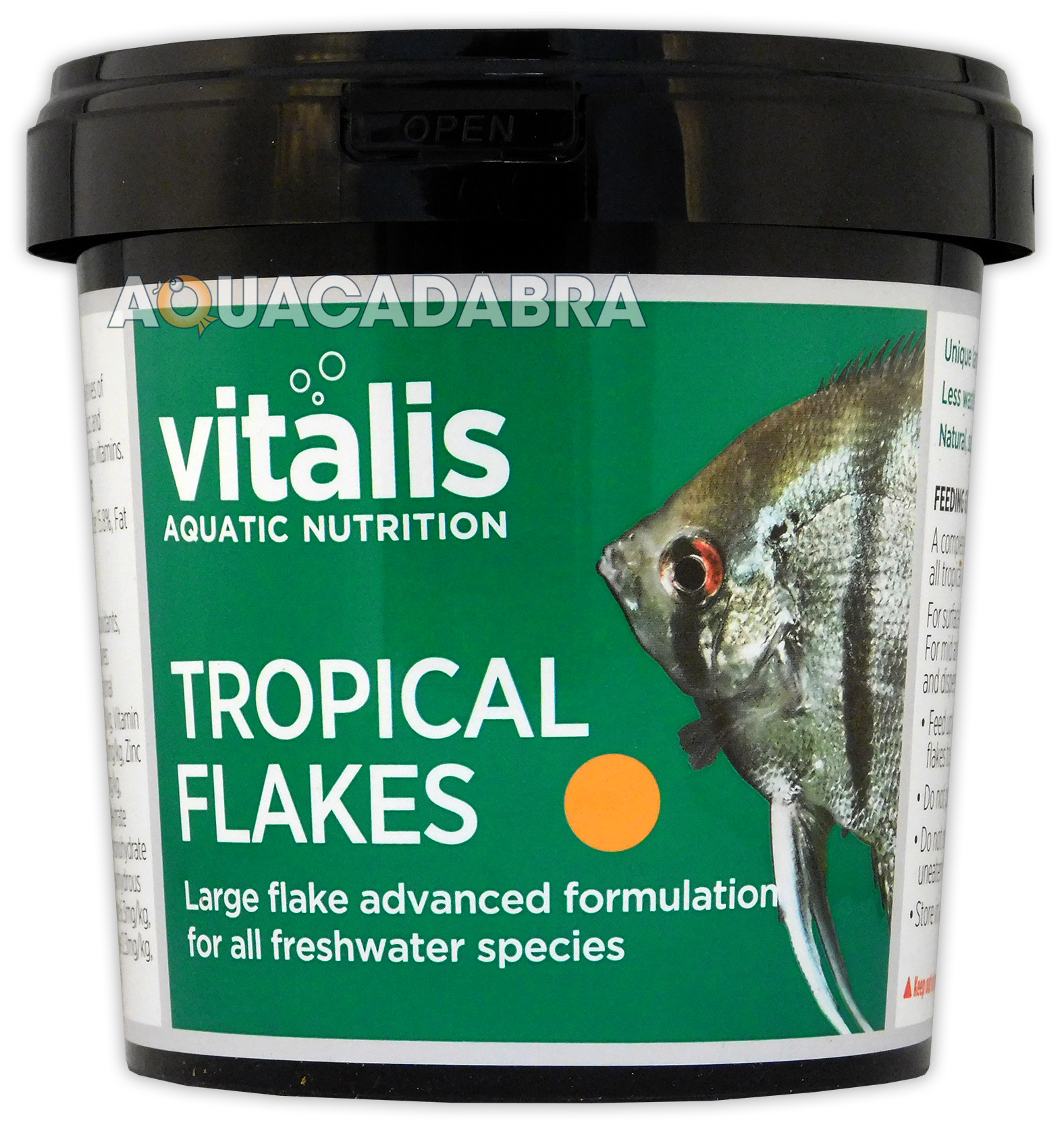 Vitalis Tropical Flake 90g Fish Food Freshwater Large Flakes Health