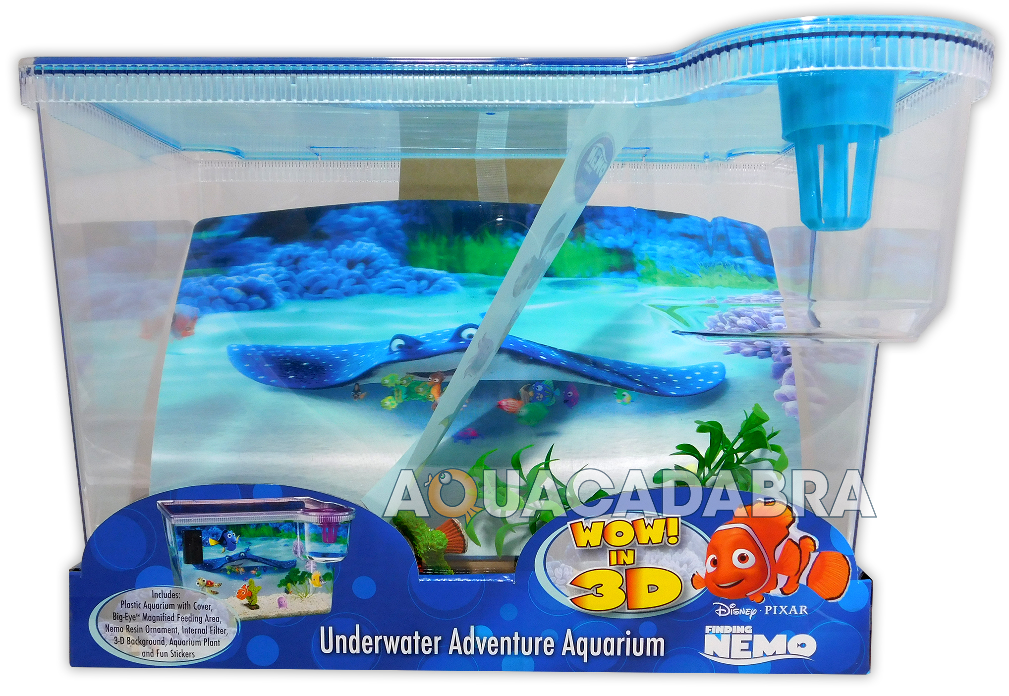 Finding Nemo 3d Aquarium 15l First Fish Tank Dory Disney With 