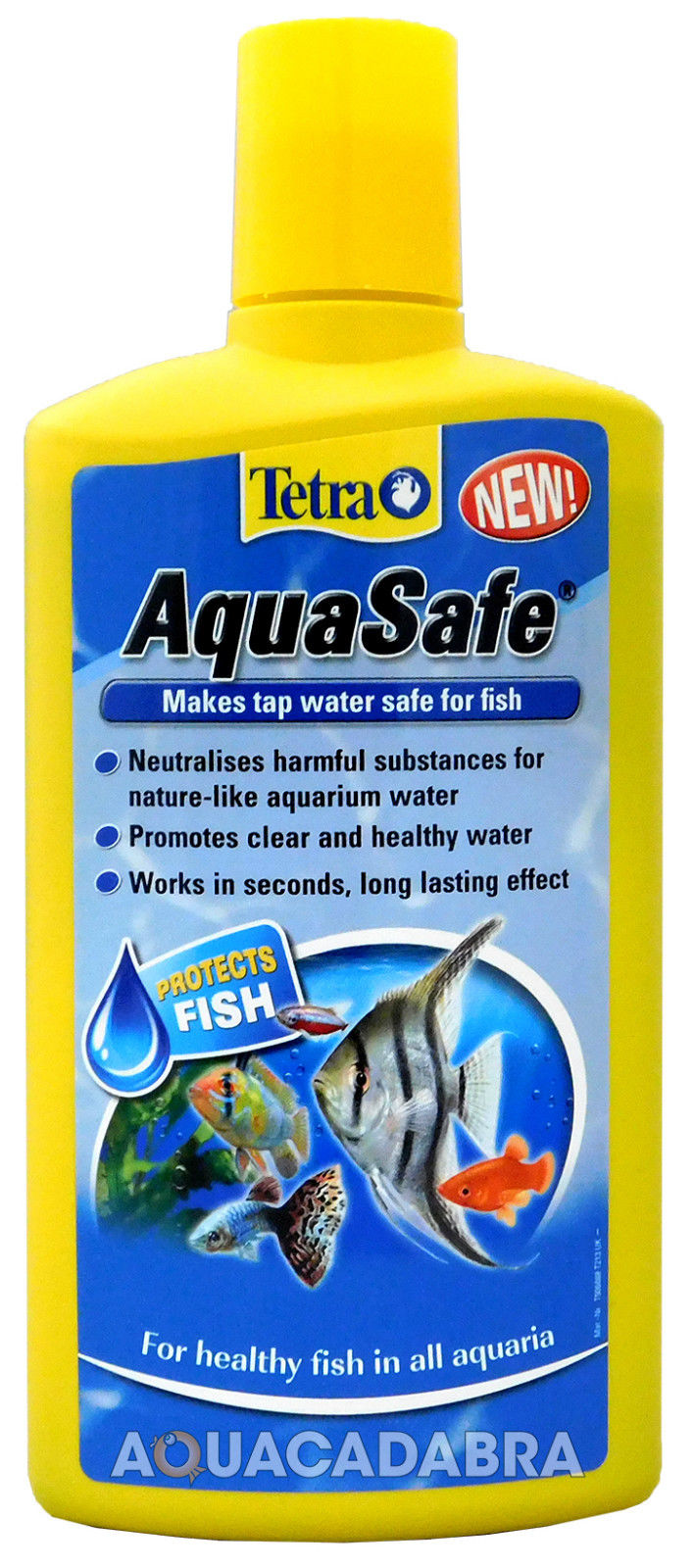 TETRA AQUASAFE TAP SAFE 2 x 500ml WATER CONDITIONER DECHLORINATOR FISH