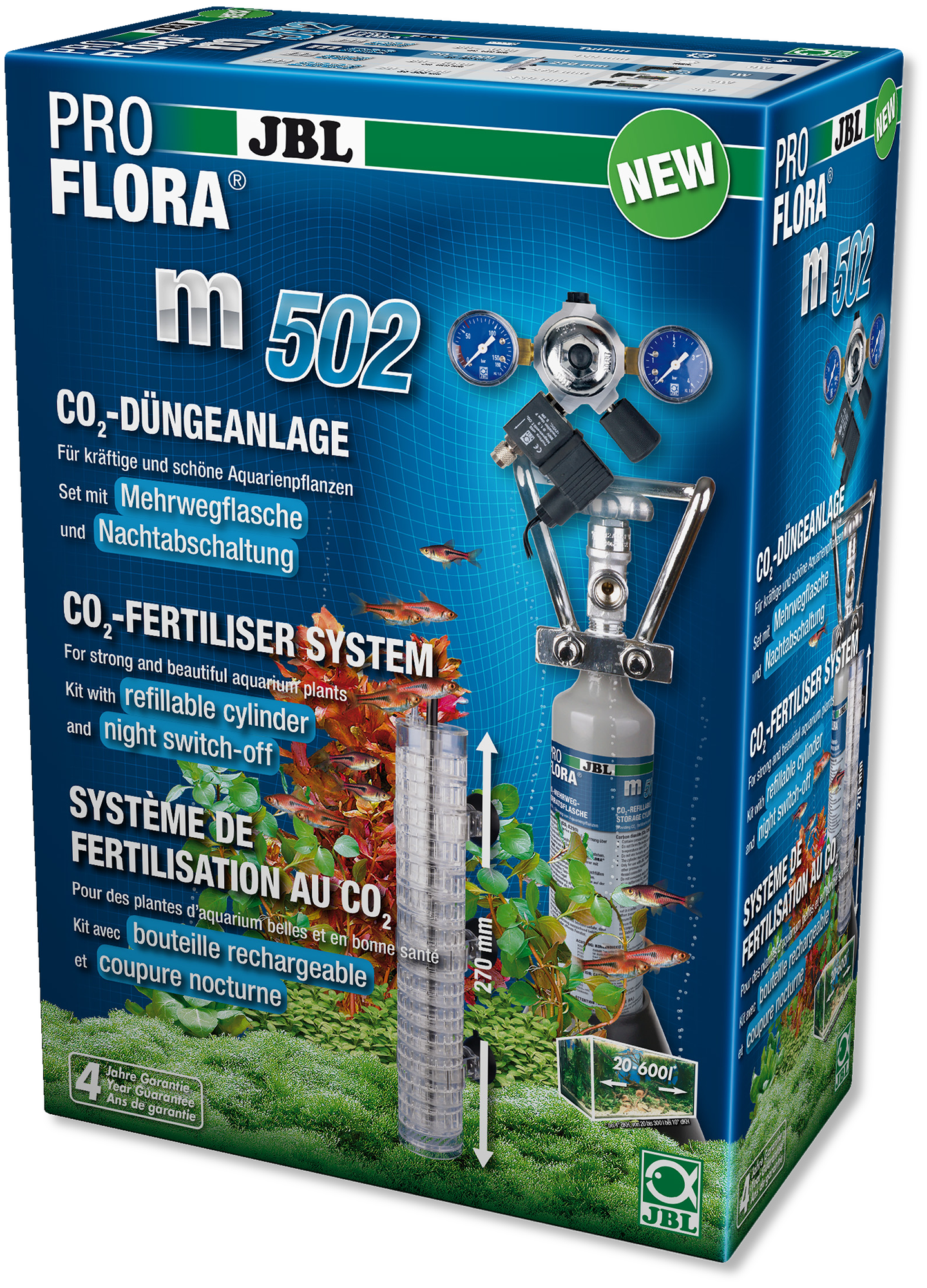 JBL PROFLORA m502 CO2 SET BOTTLE SYSTEM KIT PLANT AID