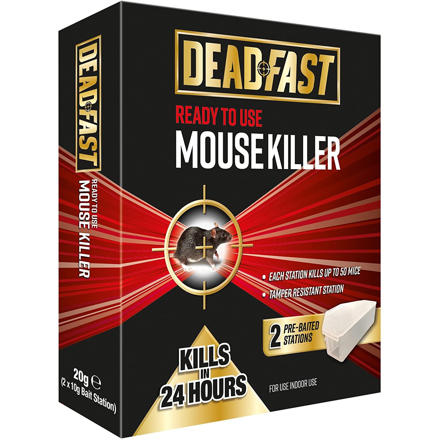 Deadfast Mouse & Rat Killer Sachets Blocks Bait Station Traps Rodent Poison - Picture 6 of 6