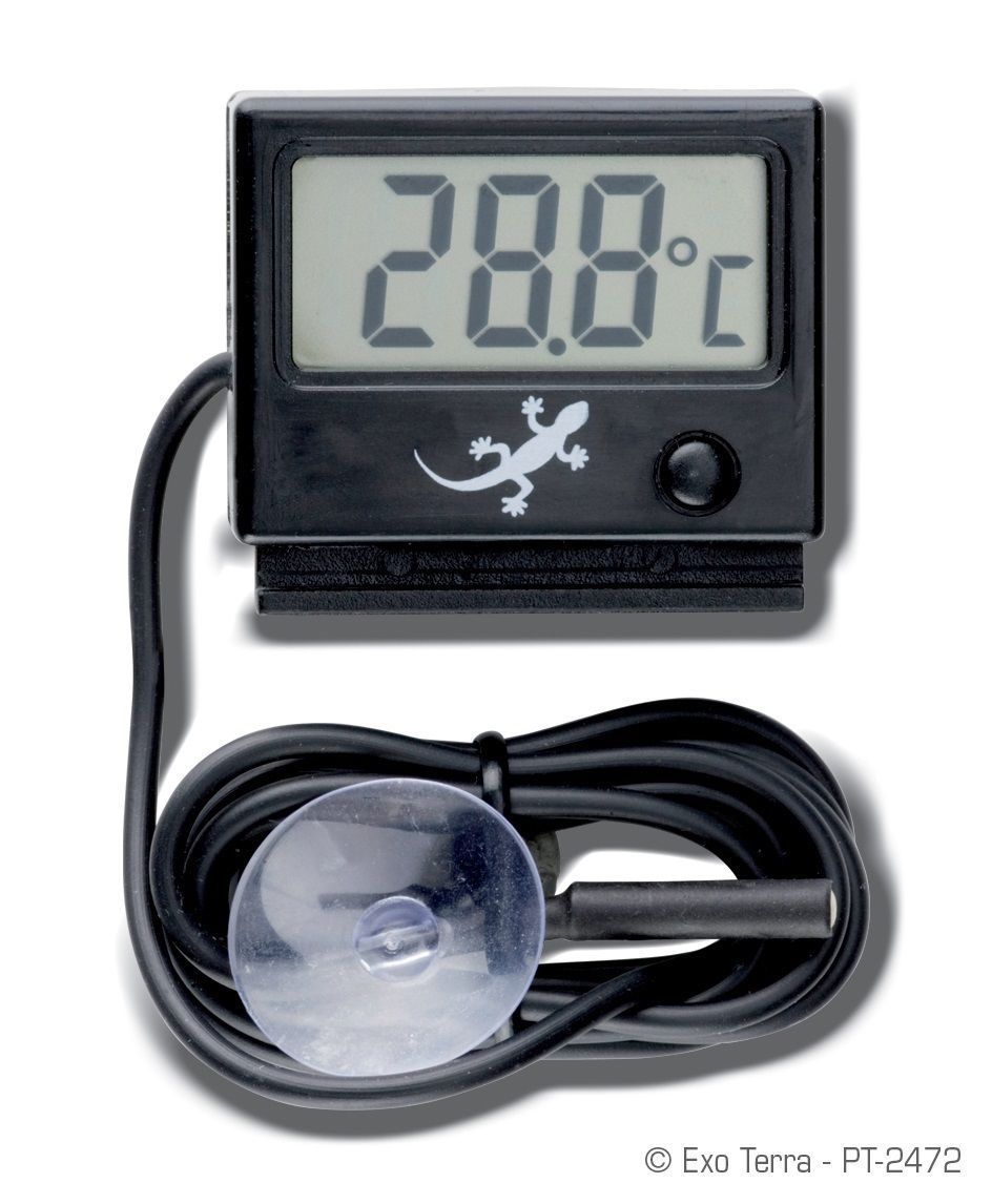 EXO TERRA REPTILE DIGITAL THERMOMETER VIVARIUM GAUGE TEMPERATURE SENSOR