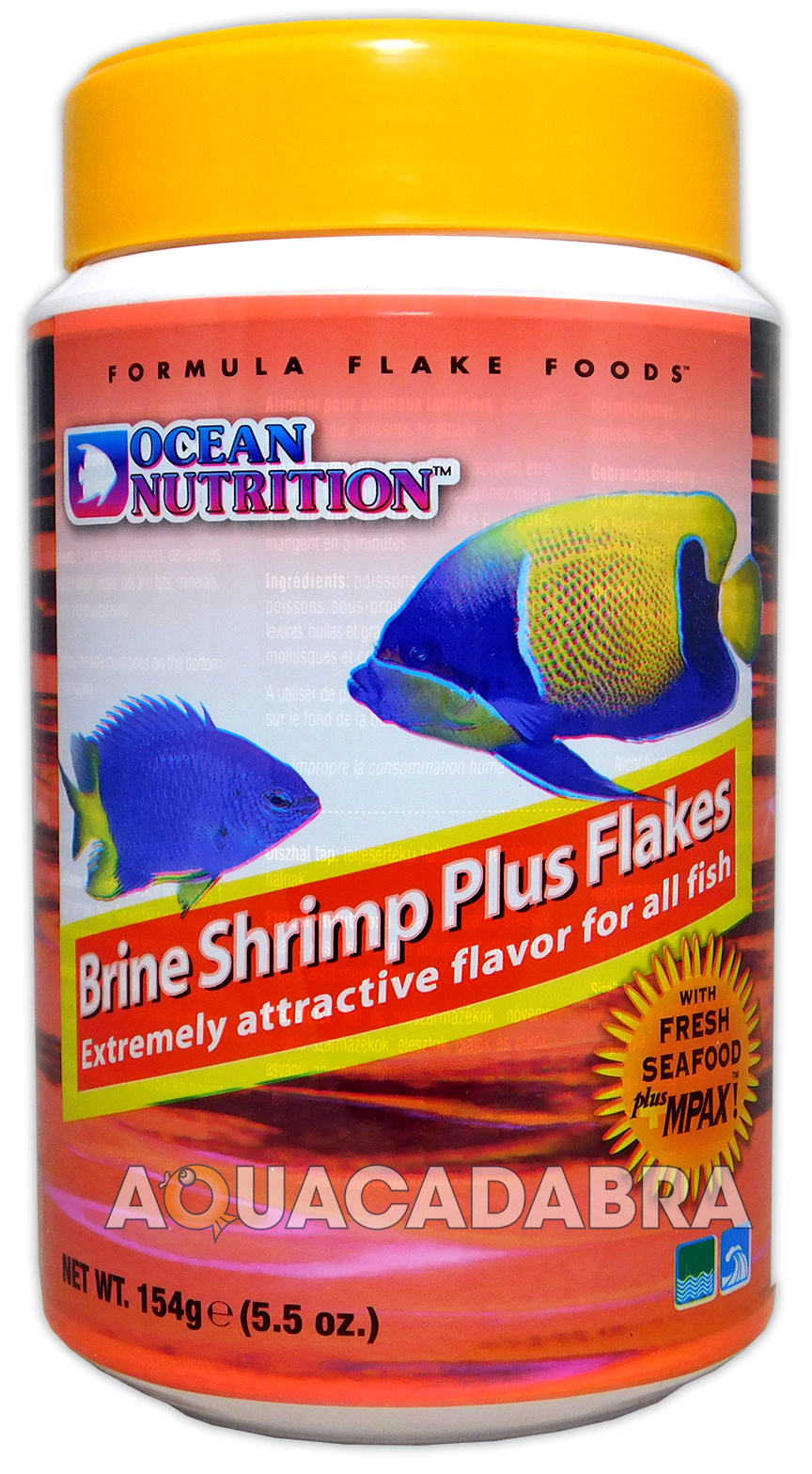 OCEAN NUTRITION BRINE SHRIMP PLUS FLAKES MARINE FISH FOOD AQUARIUM TANK