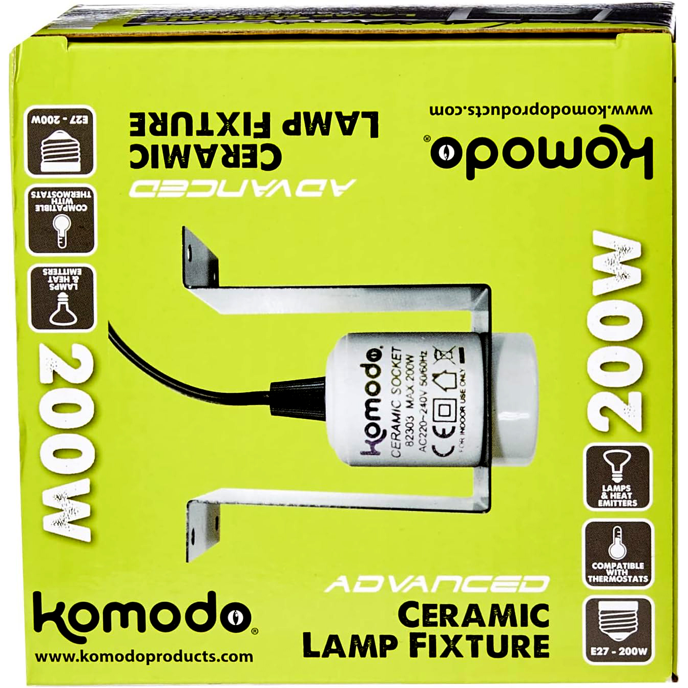 Komodo heat outlet lamp