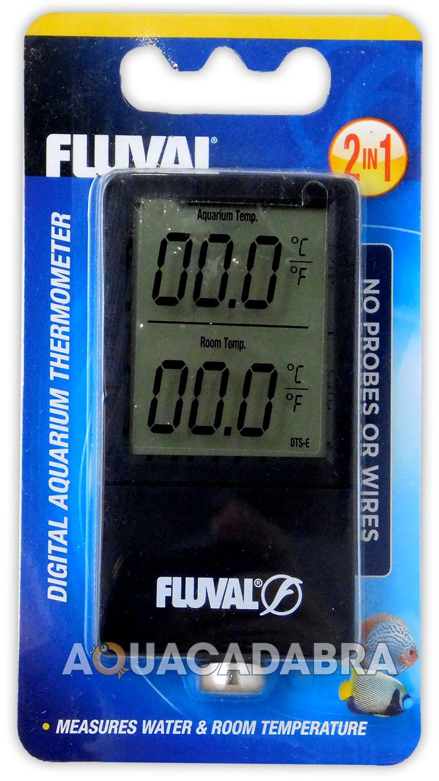 FLUVAL 2in1 DIGITAL THERMOMETER MEASURES WATER & ROOM TEMPERATURE