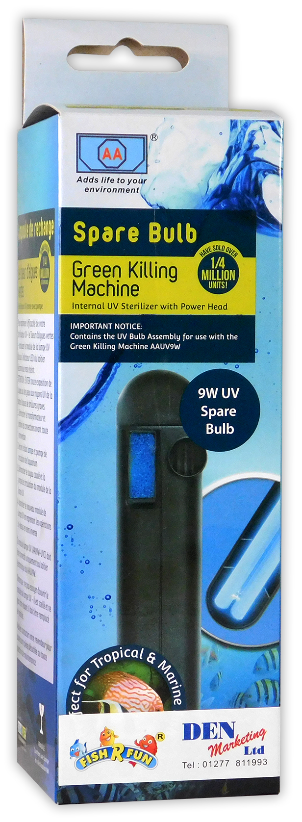 Fish R Fun UV Bulb 9W / 24W Replacement for UV Sterilizer Pump Aquarium